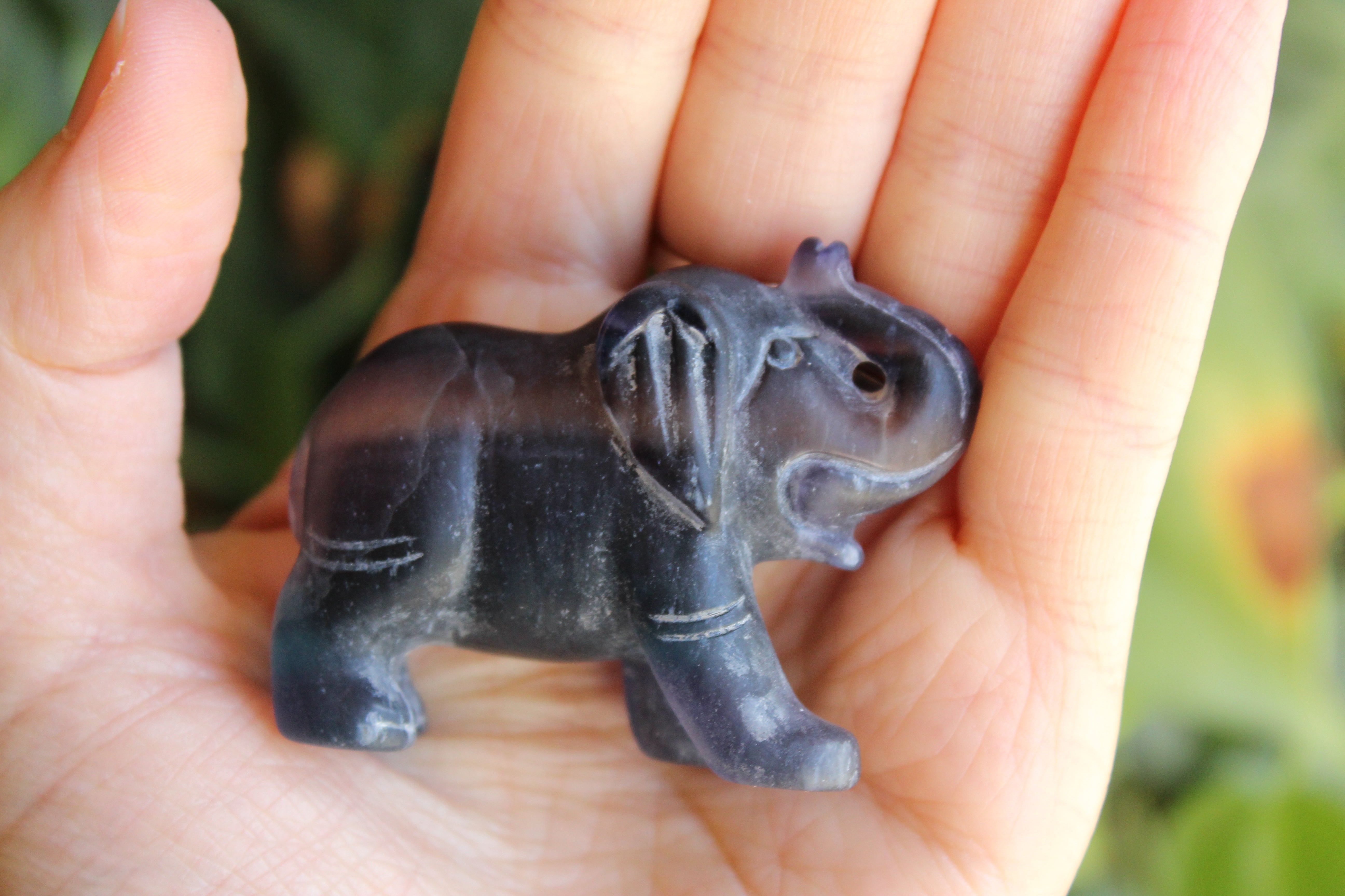 Fluorite elephant 5, new