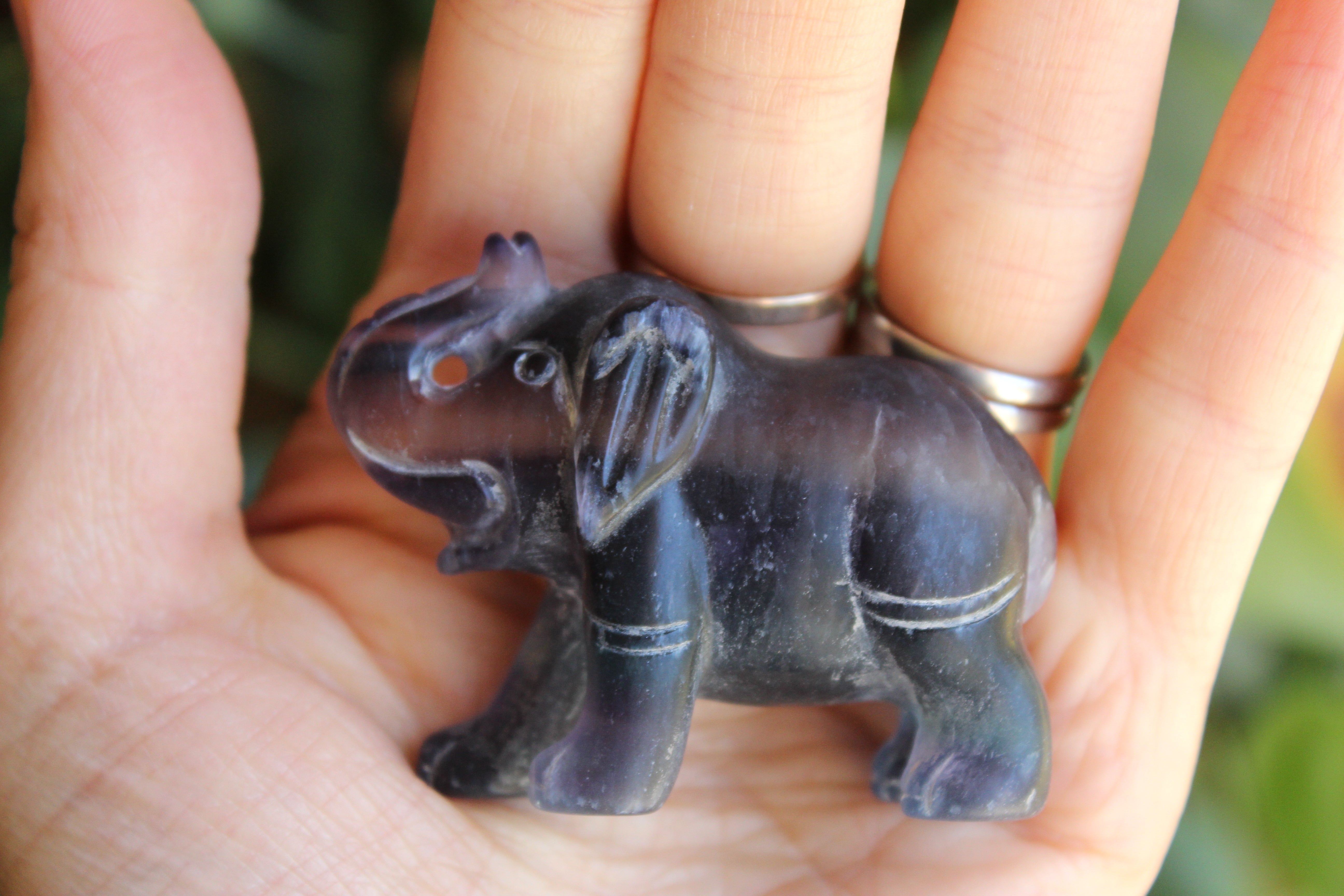Fluorite elephant 5, new