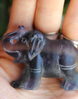 Fluorite elephant 5, new