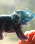 Fluorite elephant 6, new