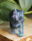 Fluorite elephant 7, new