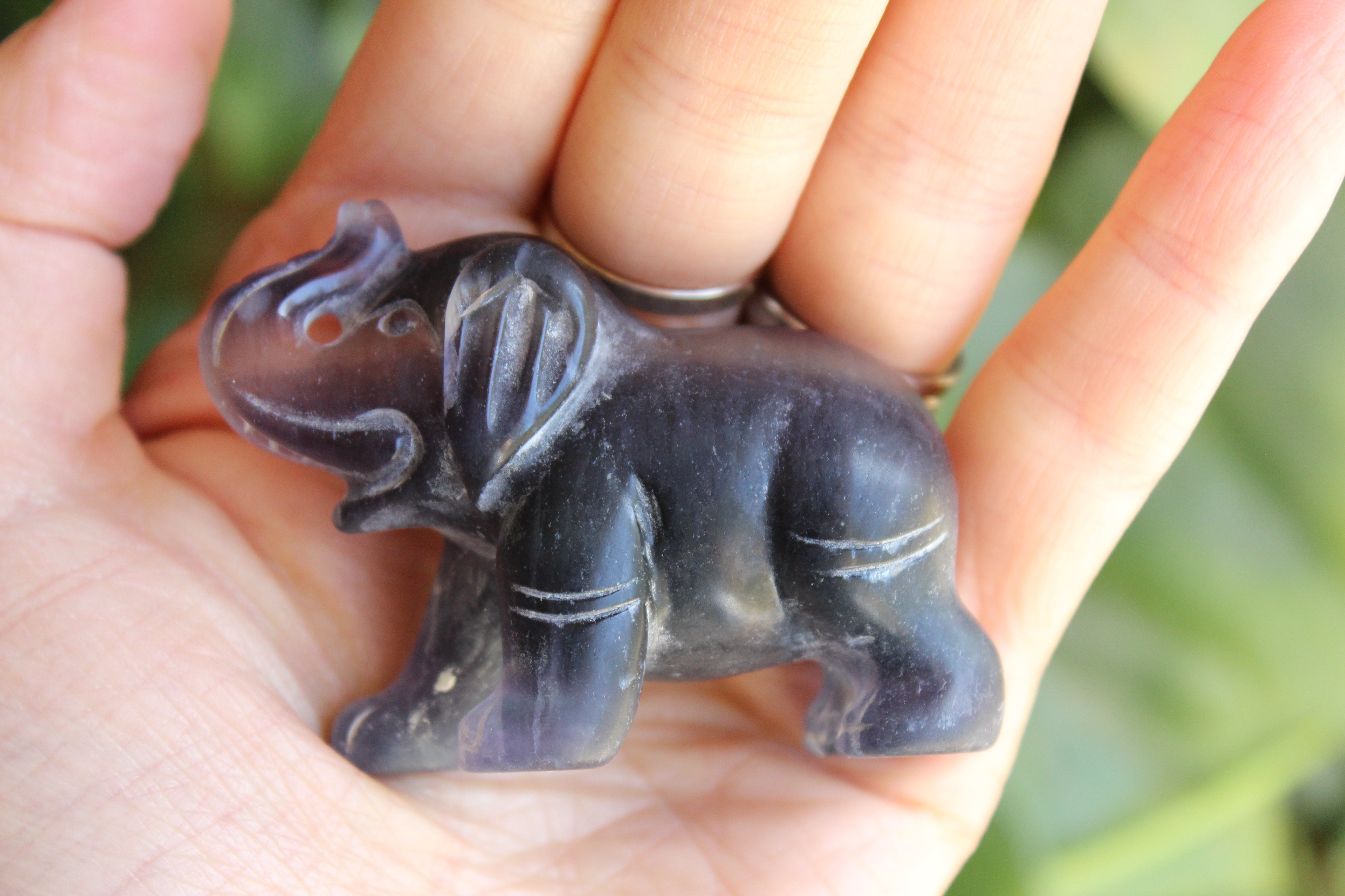 Fluorite elephant 8, new