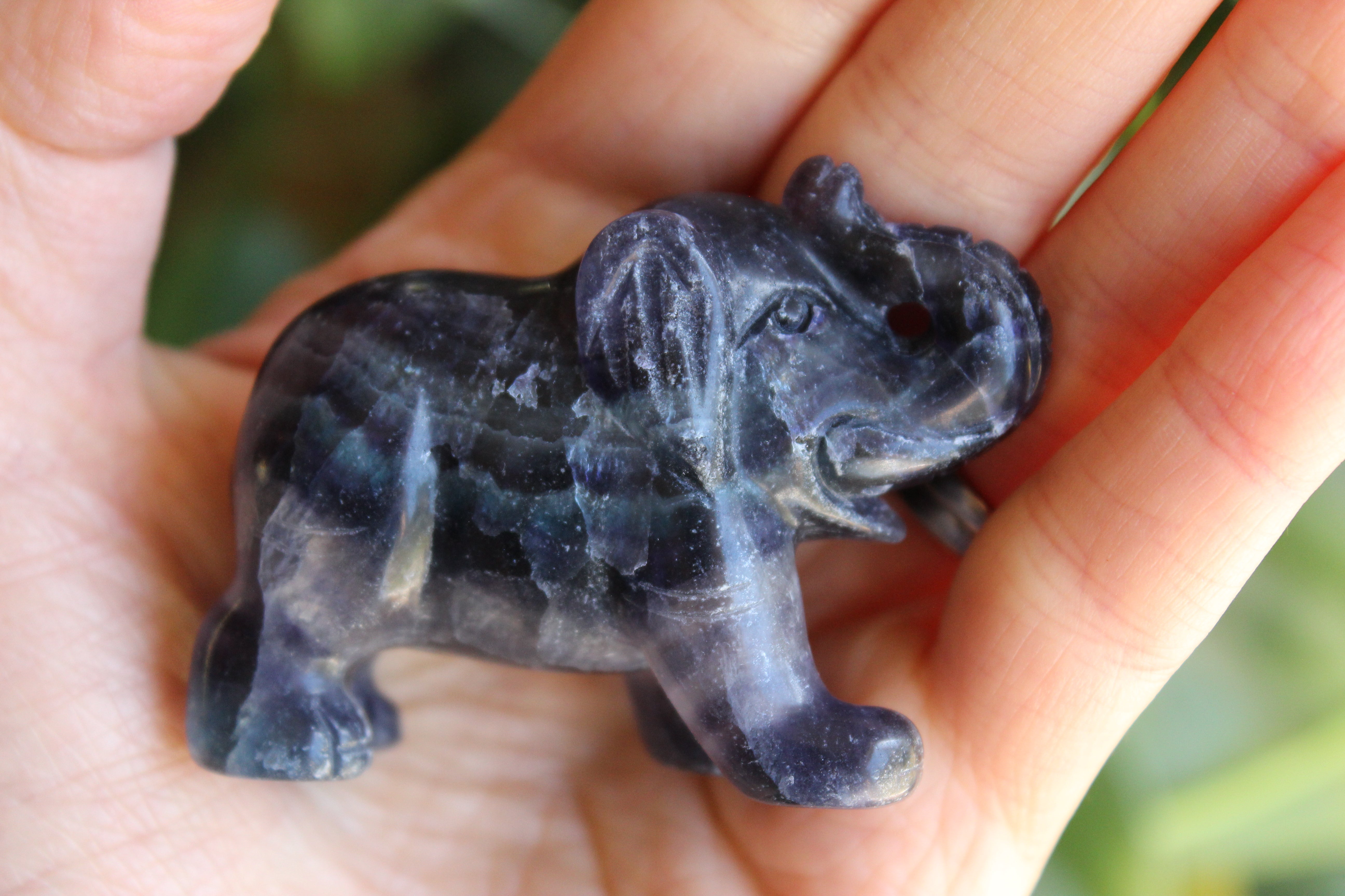 Fluorite elephant 9, new
