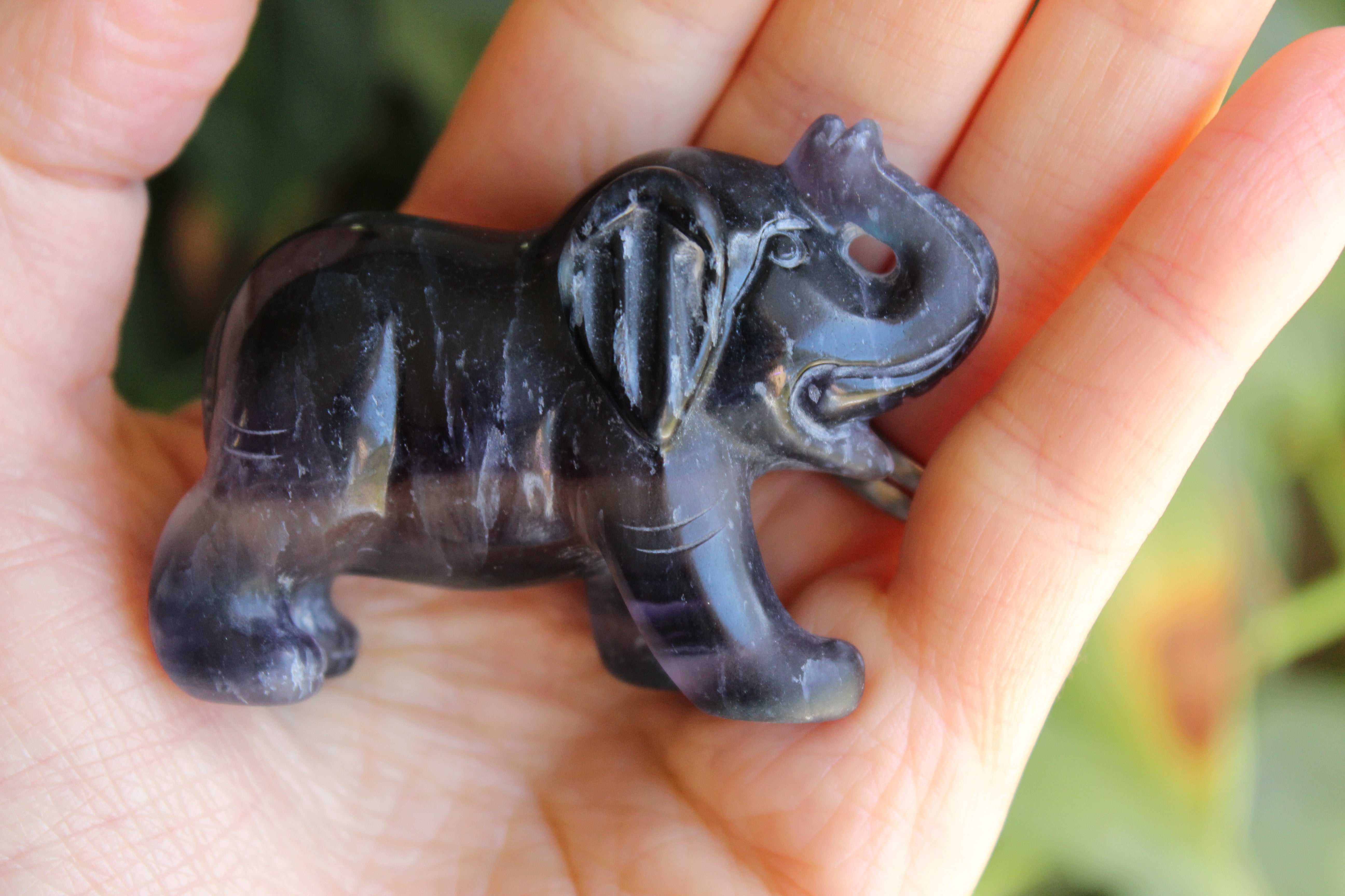 Fluorite elephant 10, new