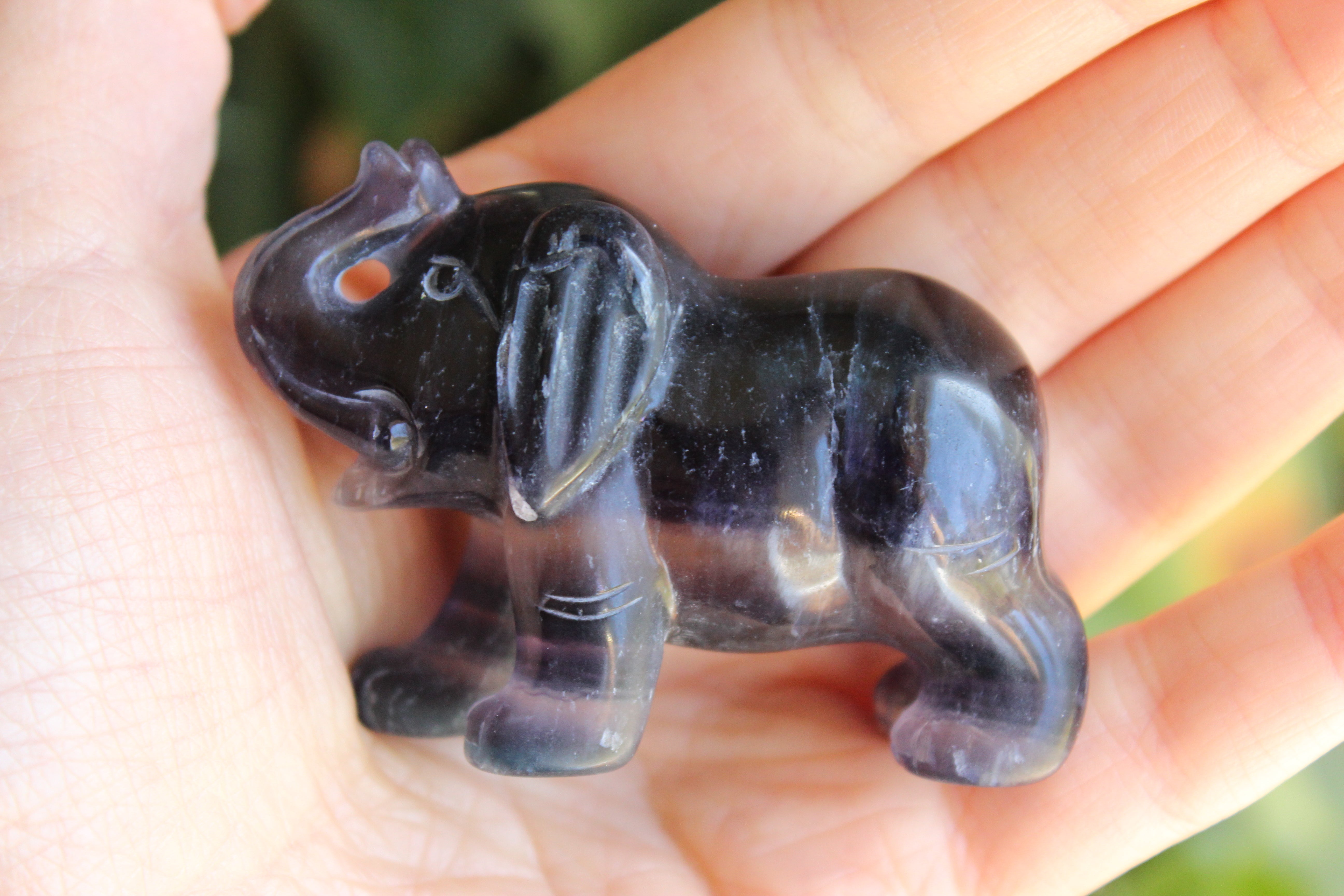Fluorite elephant 10, new