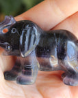 Fluorite elephant 10, new