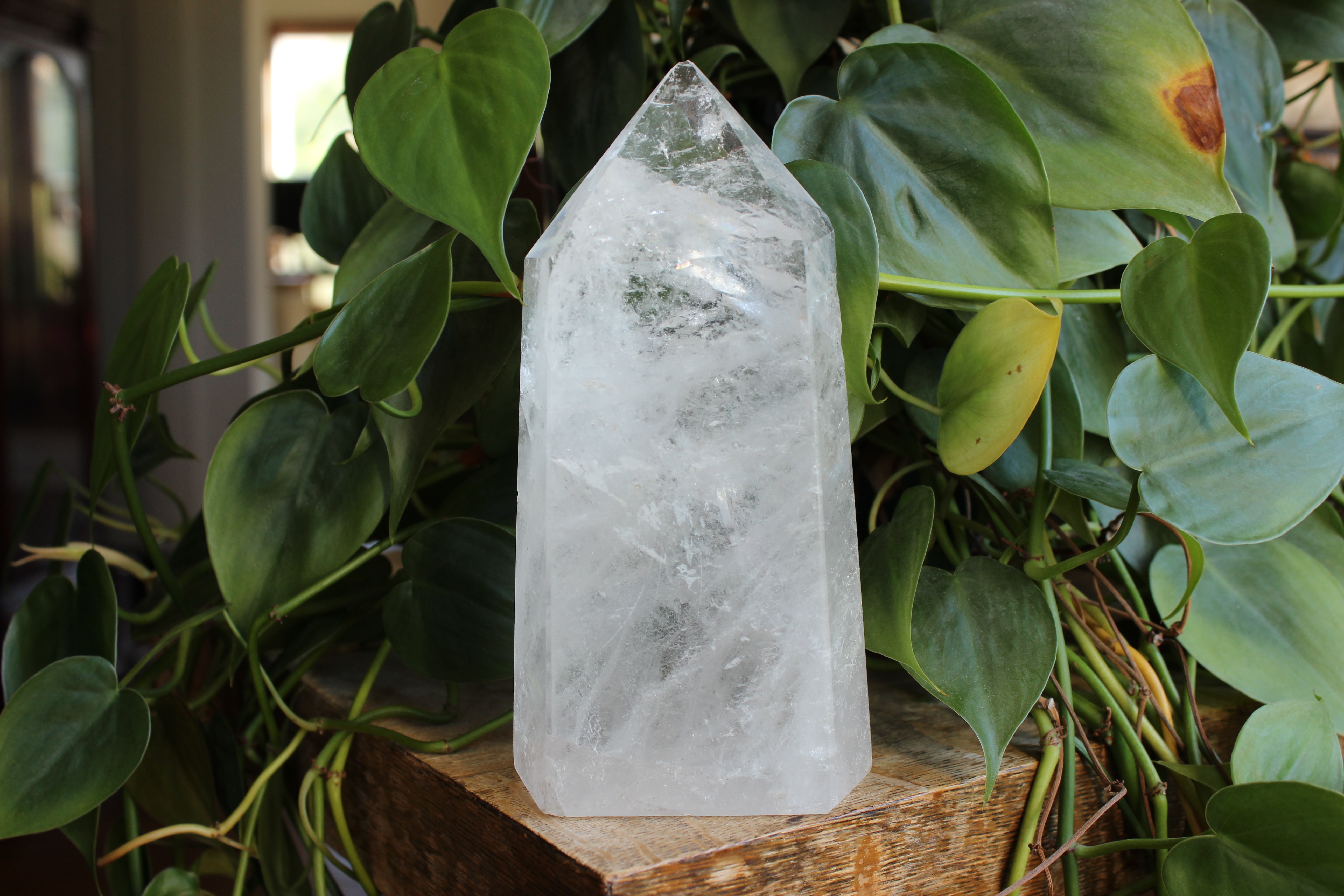Clear quartz tower 1, new