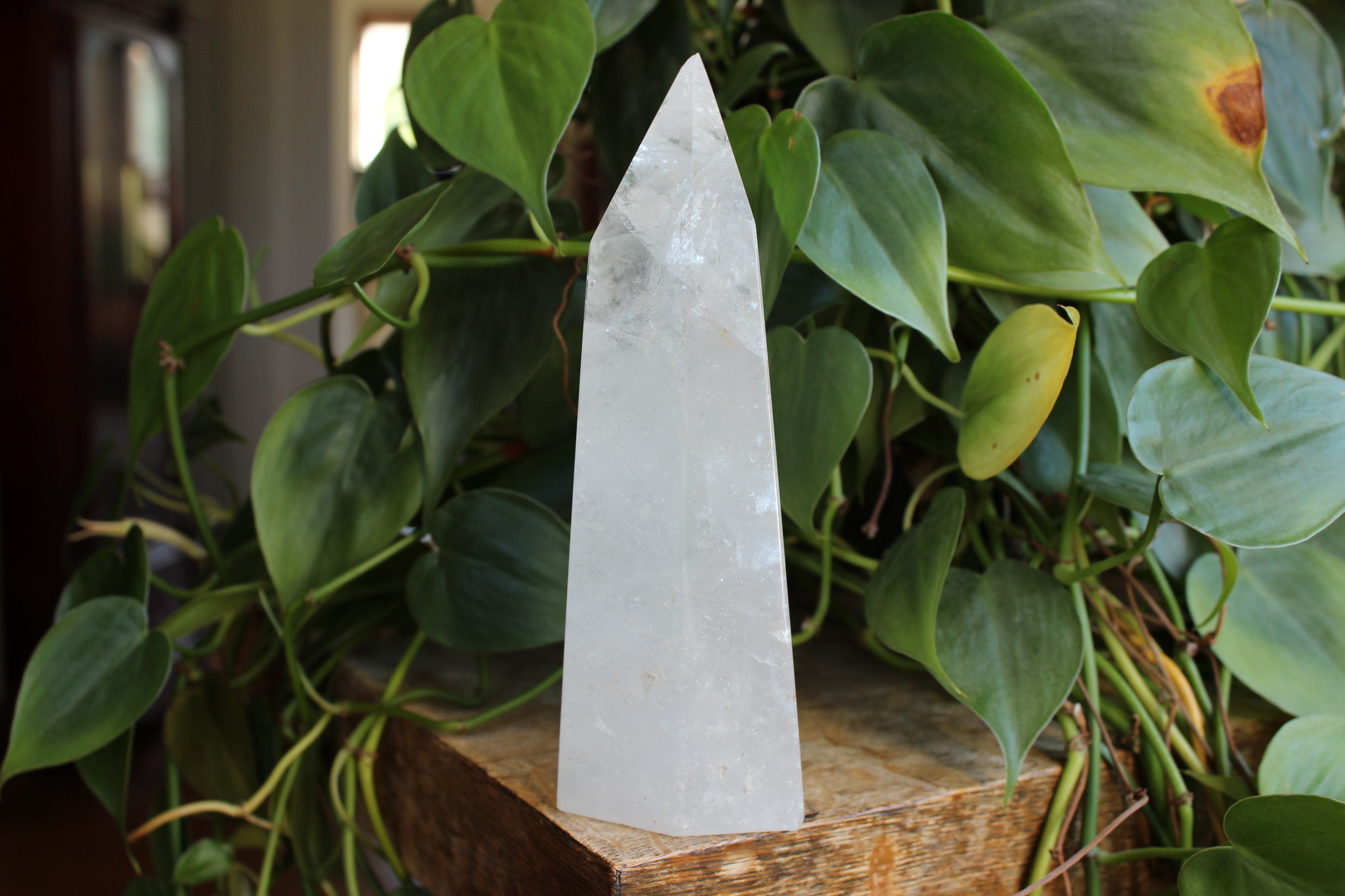Clear quartz tower 1, new