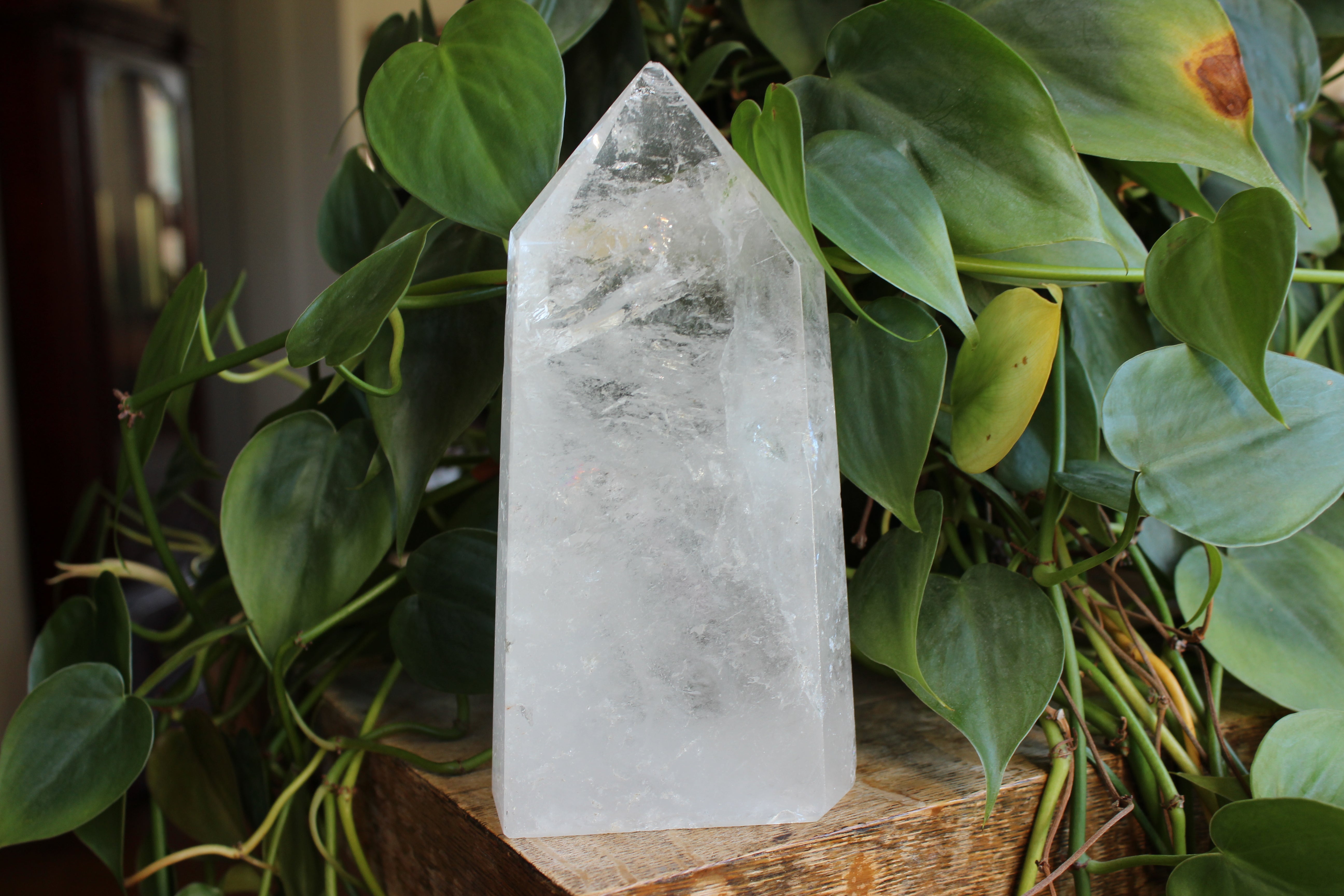 Clear quartz tower 1, new