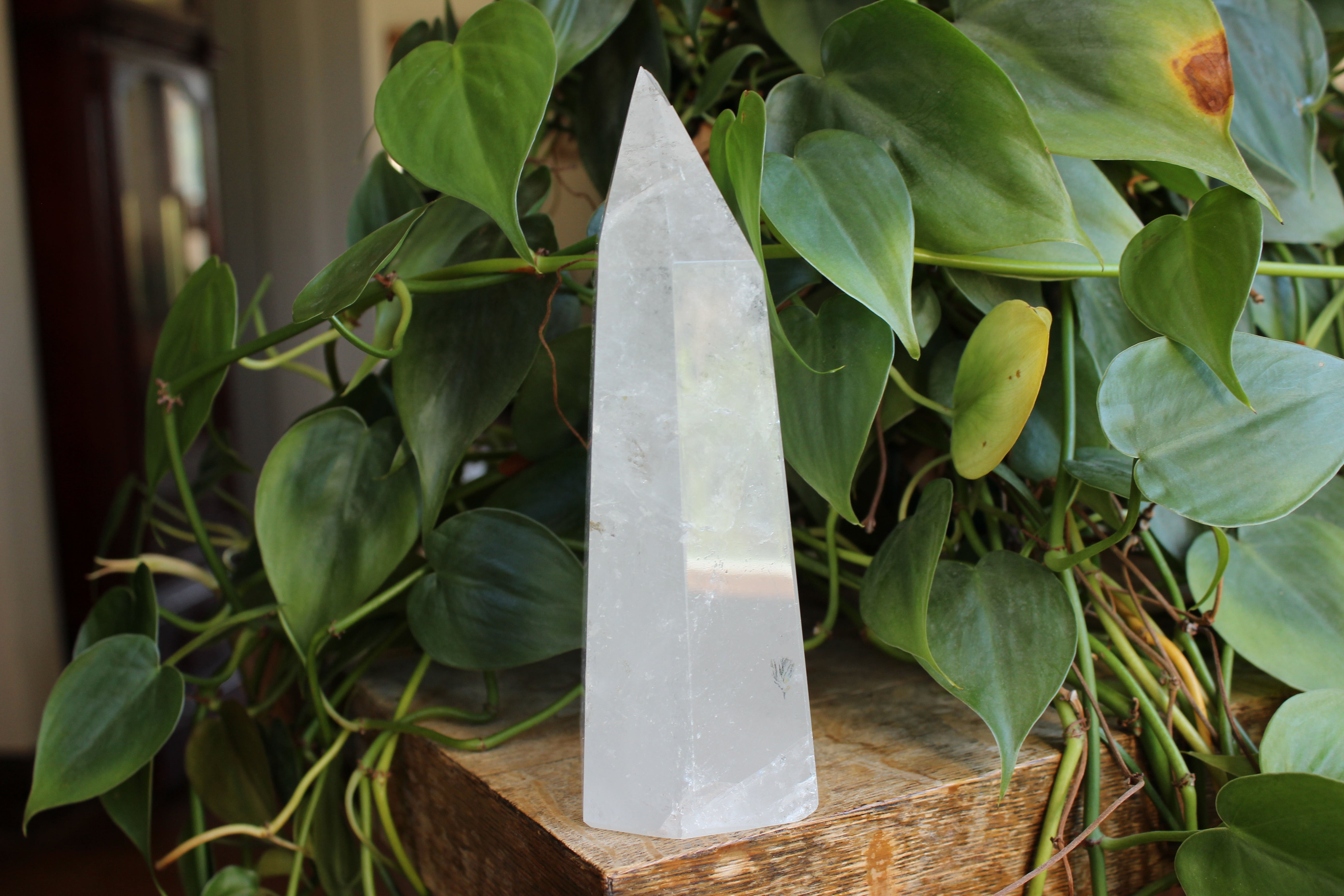 Clear quartz tower 1, new