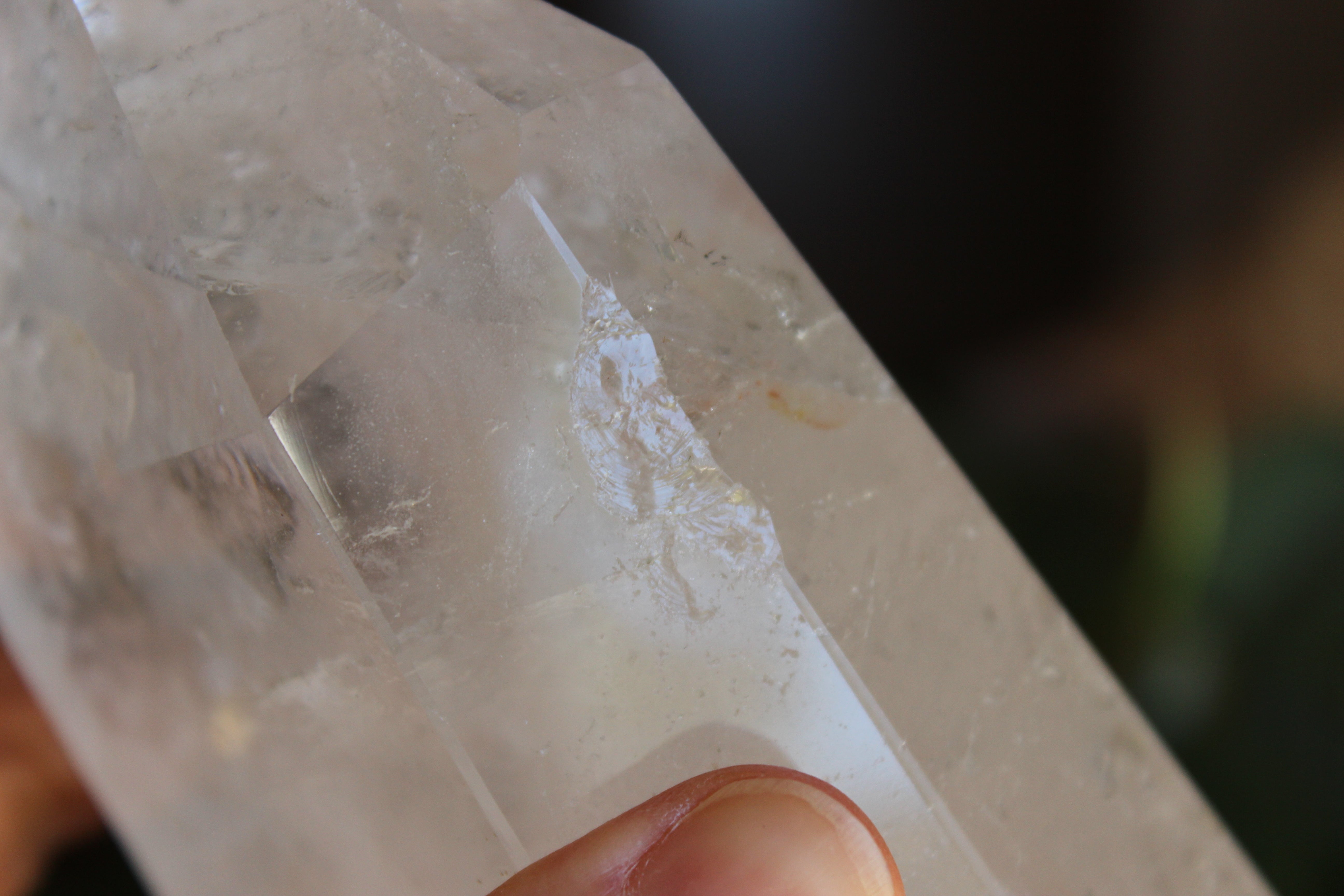 Clear quartz tower 1, new