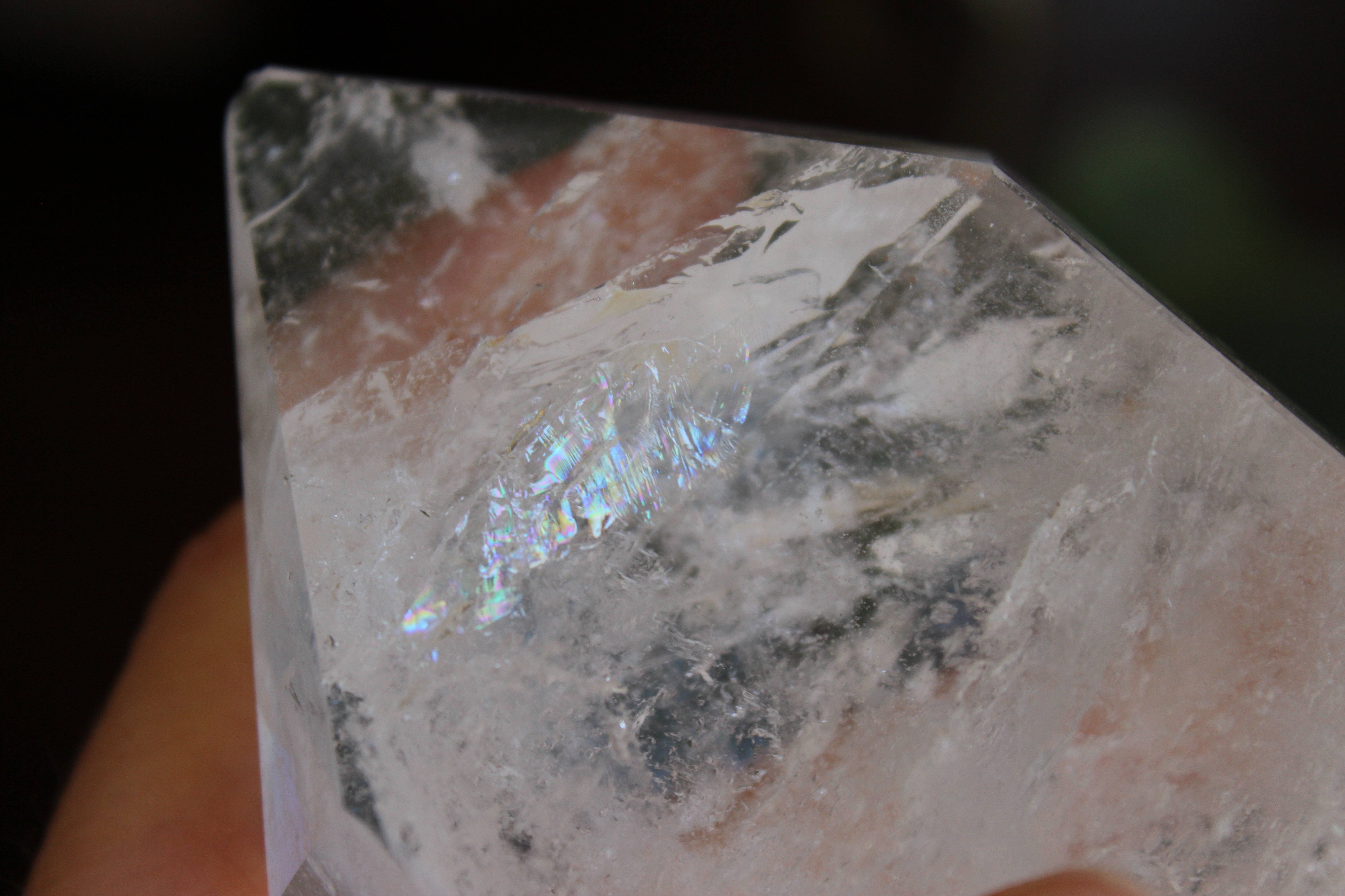 Clear quartz tower 1, new