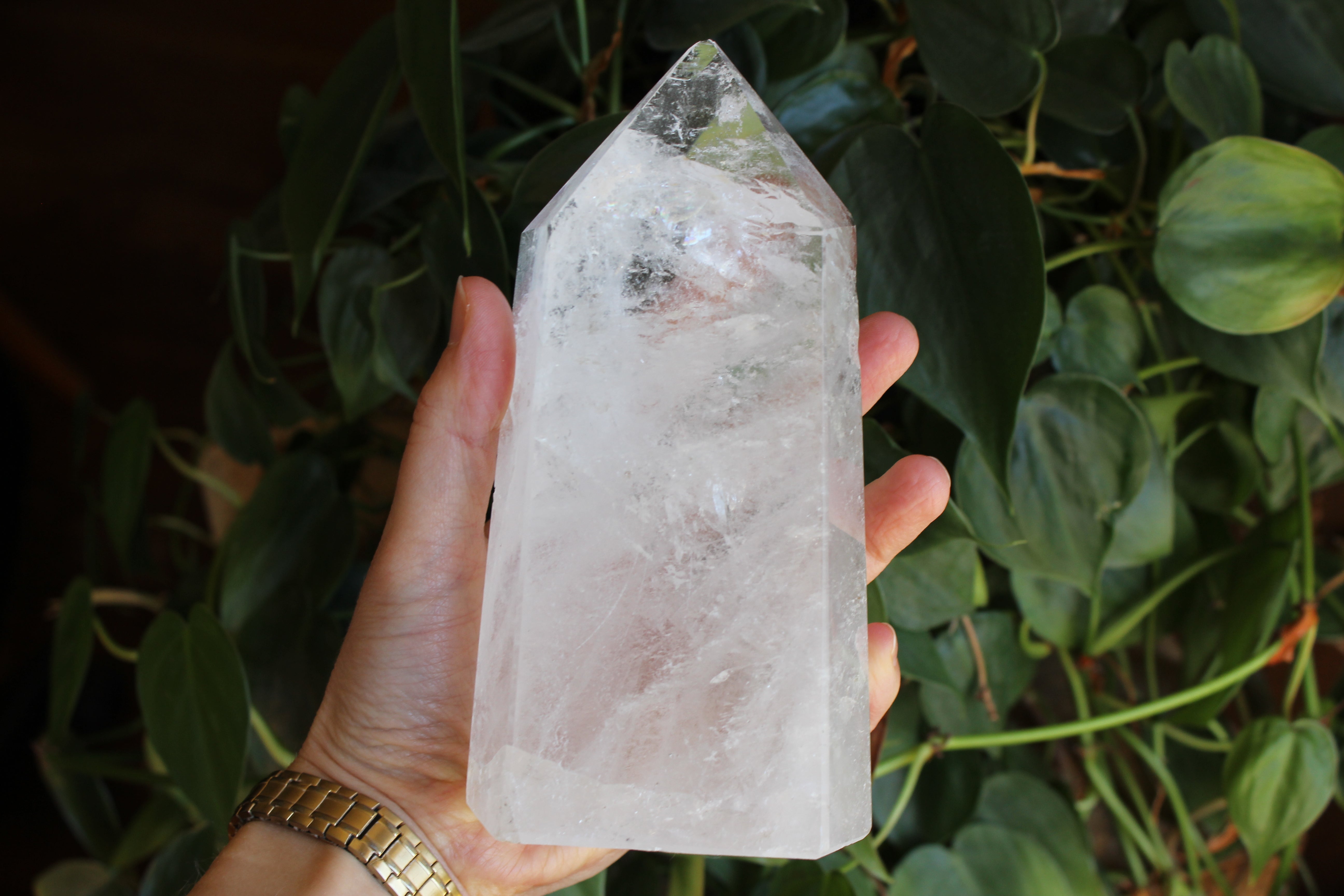 Clear quartz tower 1, new
