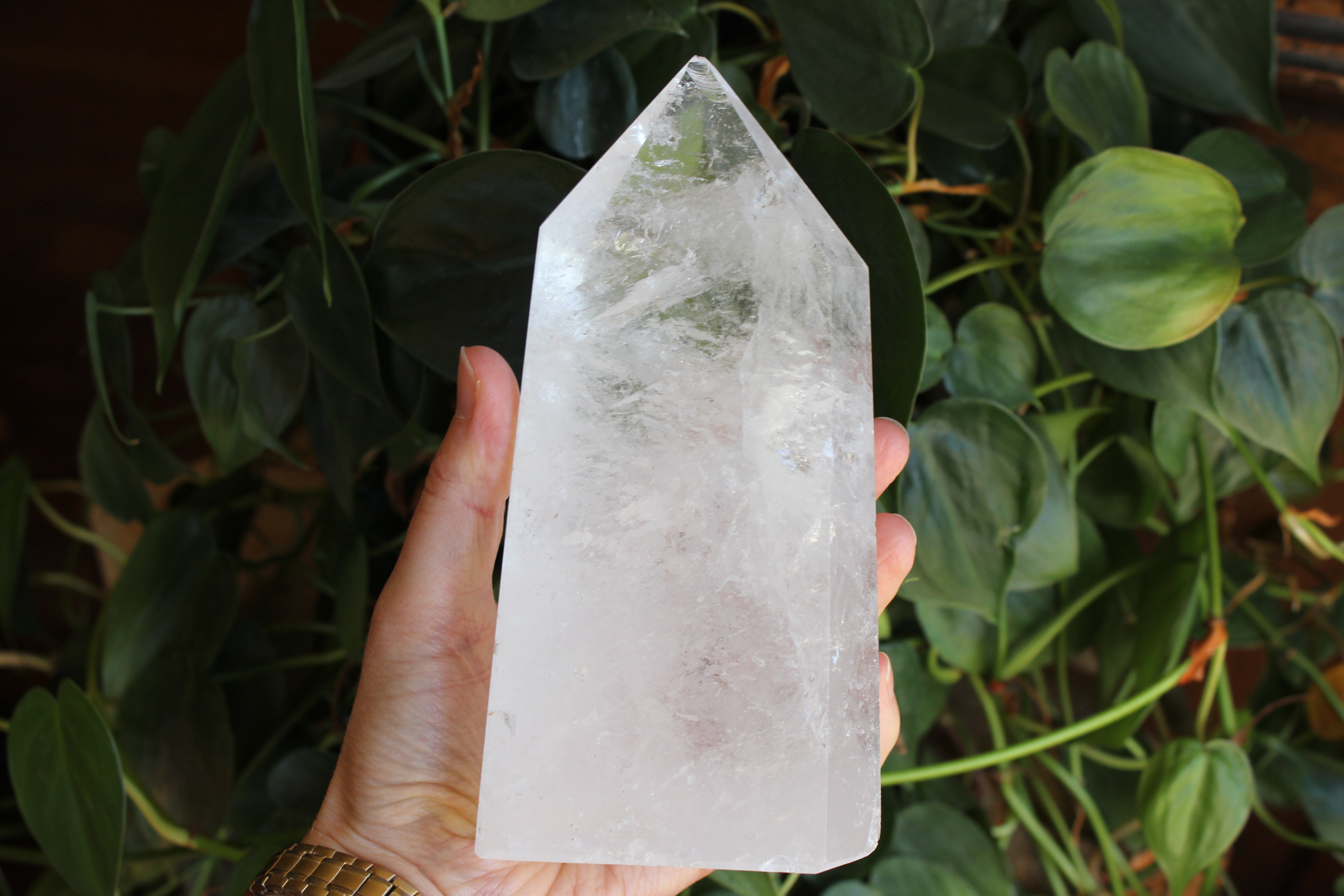 Clear quartz tower 1, new