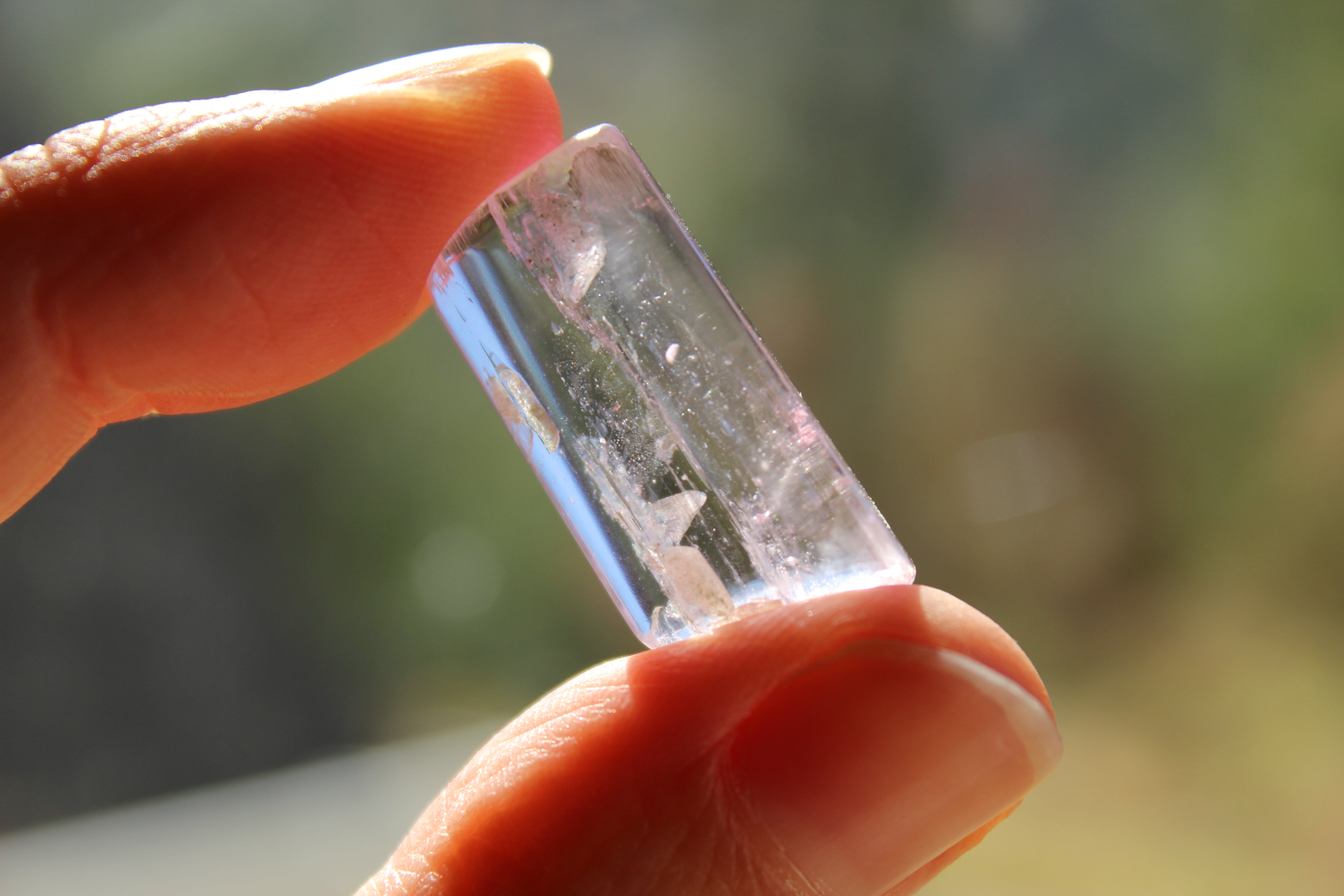 Polished pink kunzite 12, new