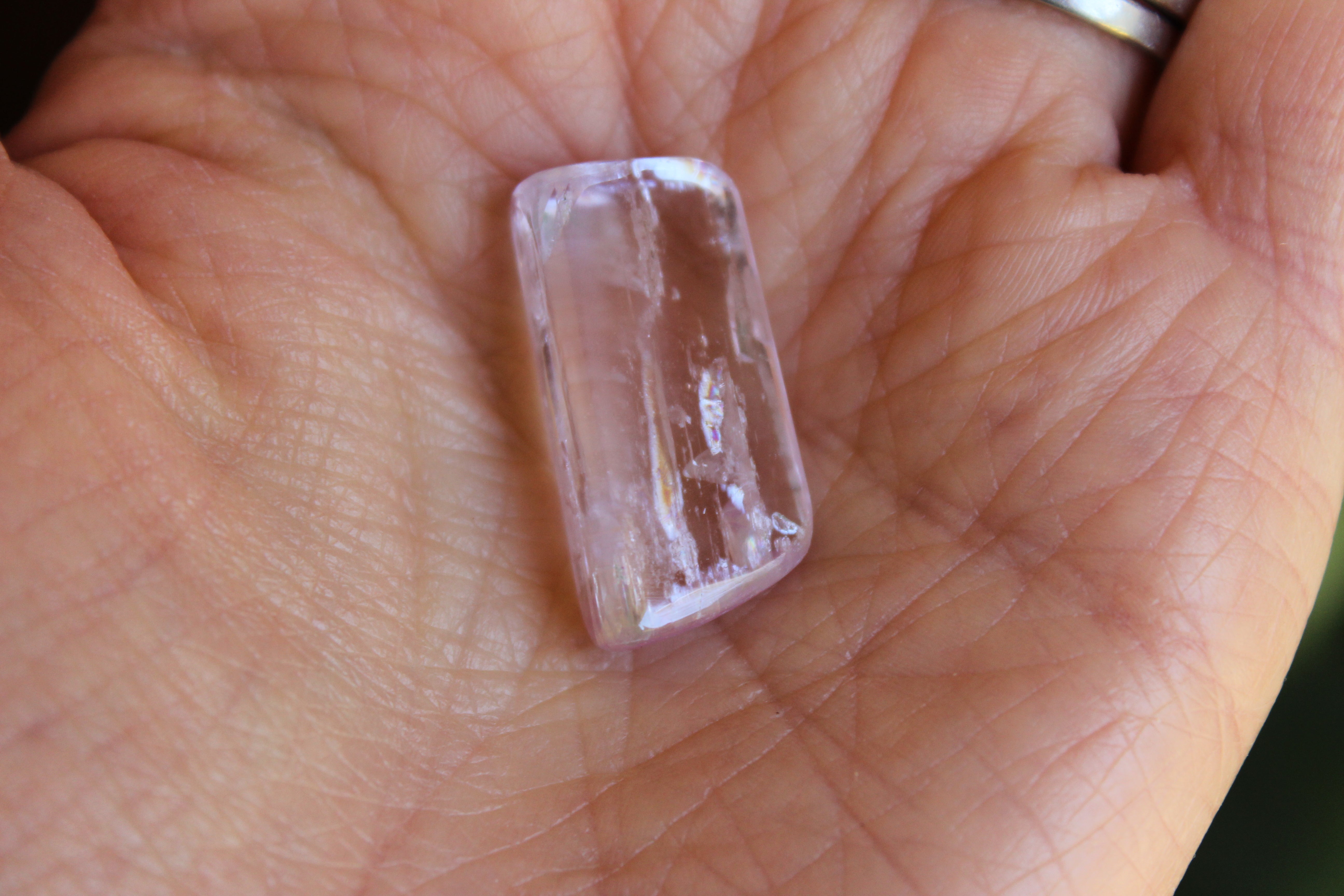 Polished pink kunzite 12, new
