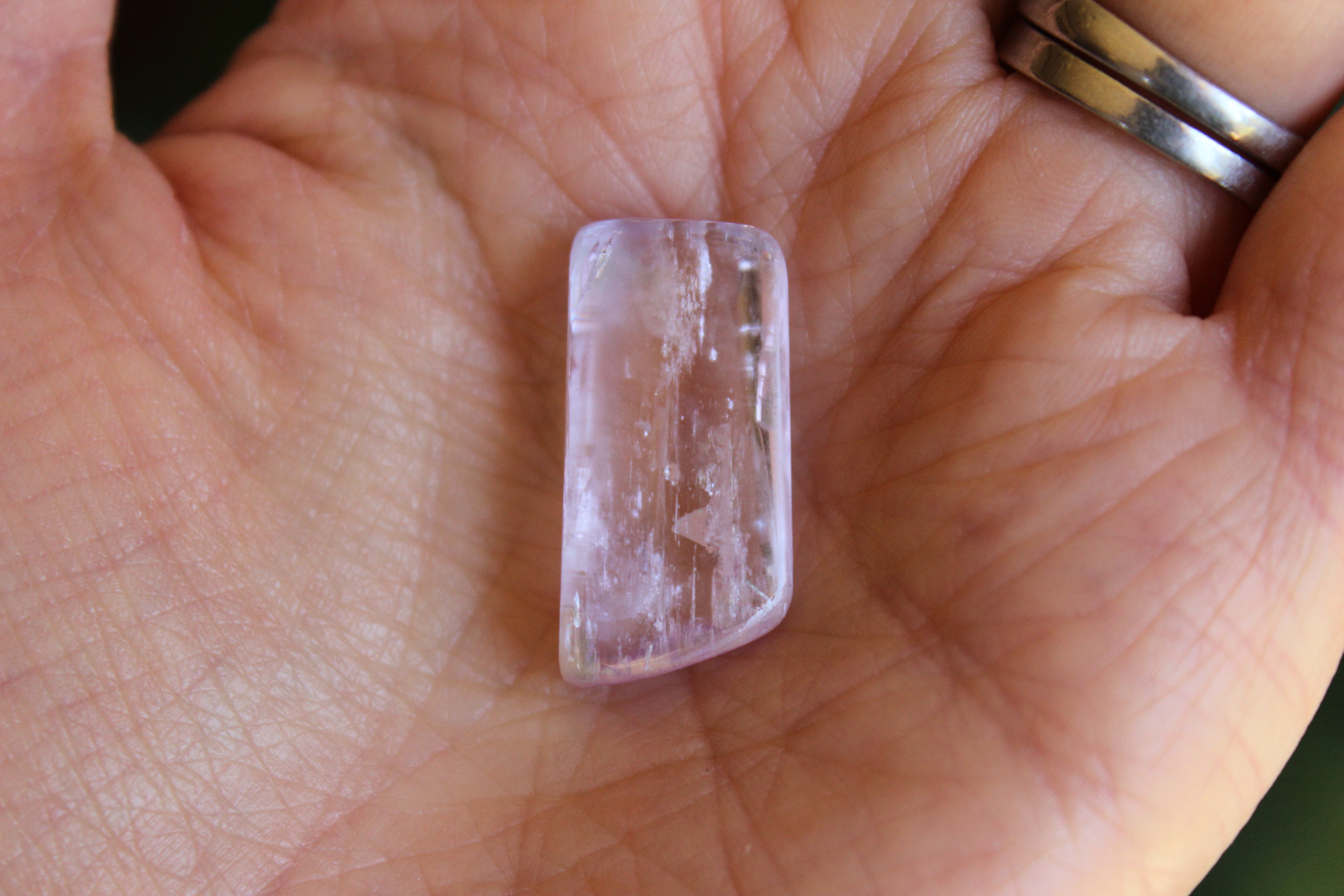 Polished pink kunzite 12, new