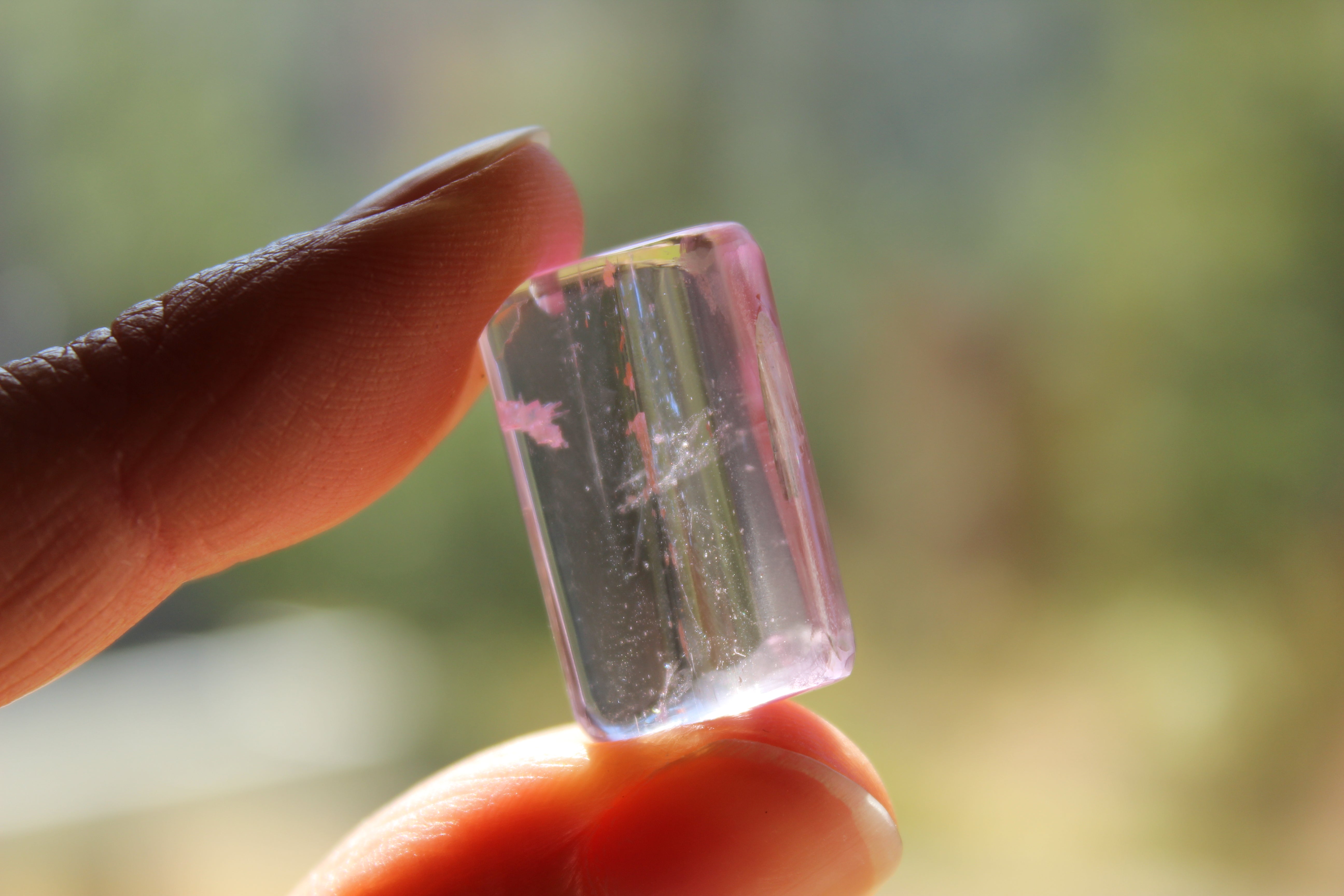 Polished pink kunzite 13, new