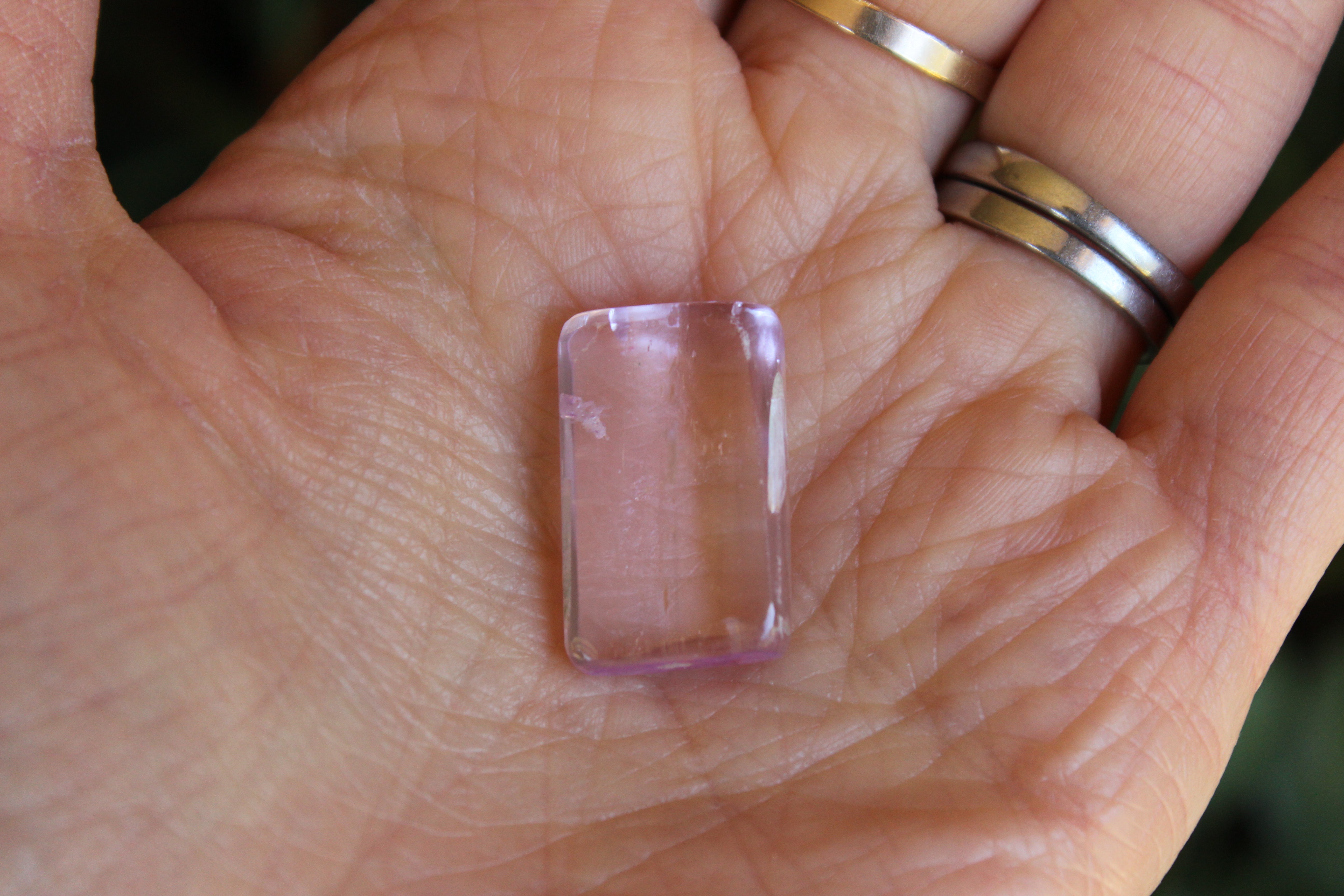 Polished pink kunzite 13, new