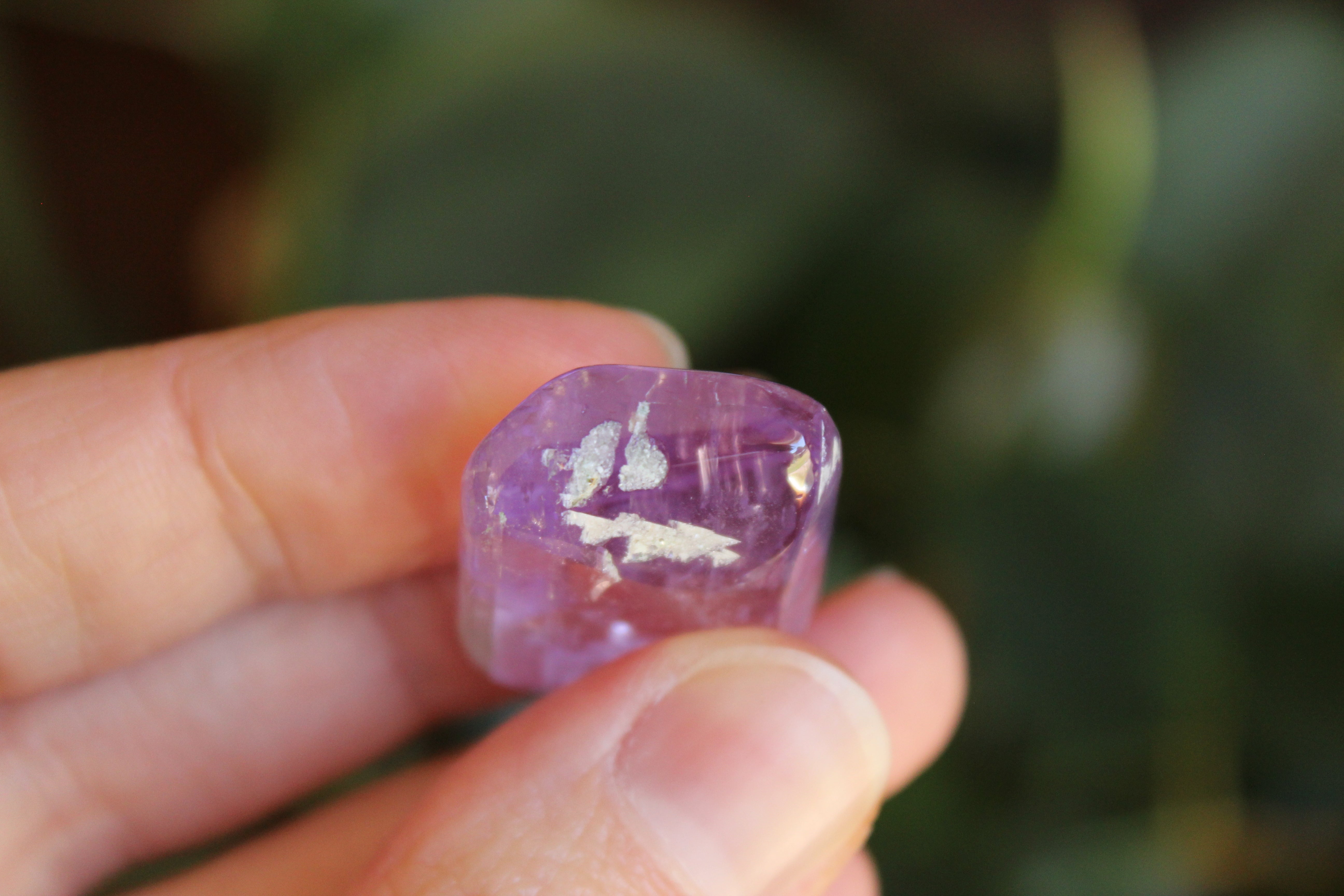 Polished pink kunzite 14, new