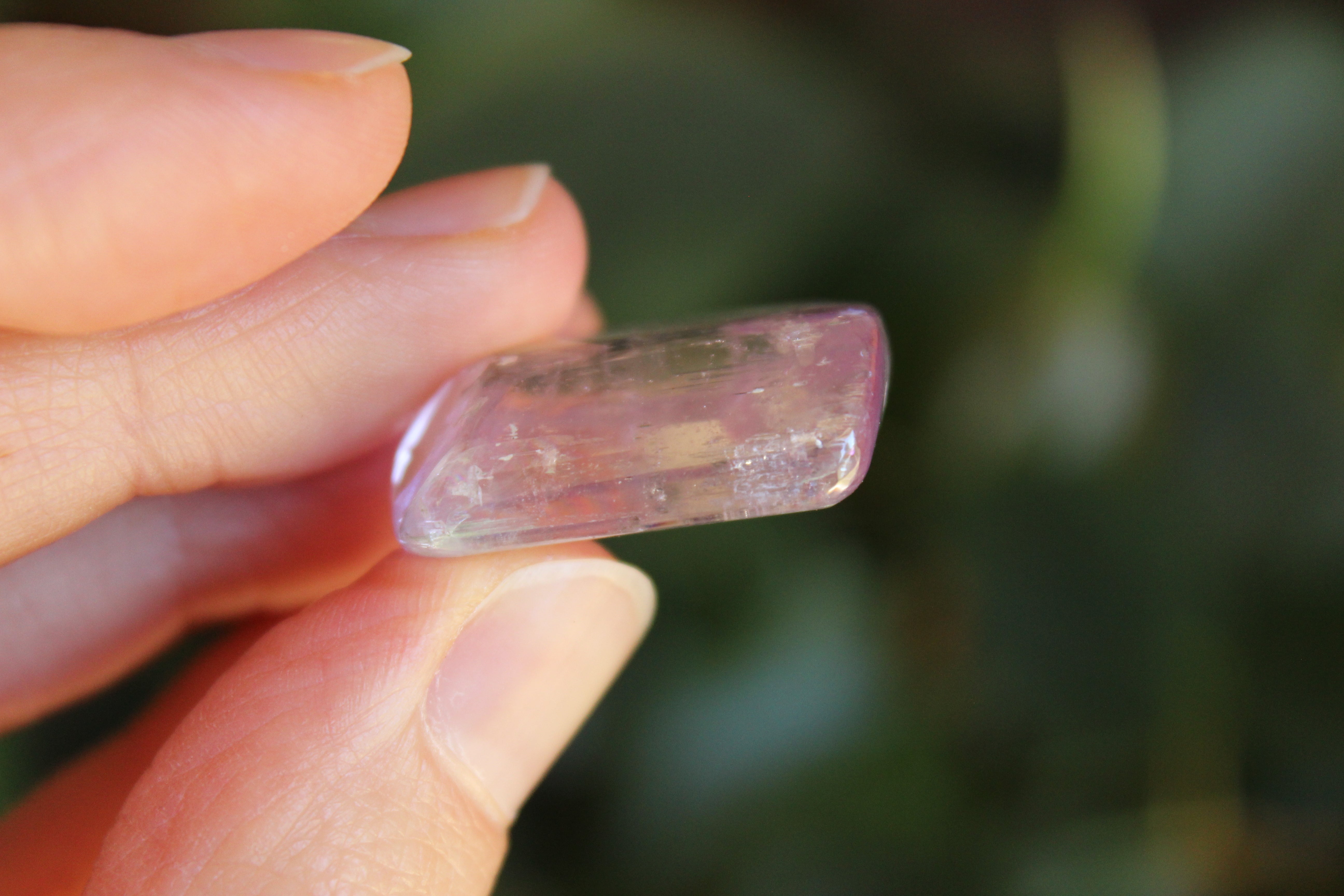 Polished pink kunzite 14, new