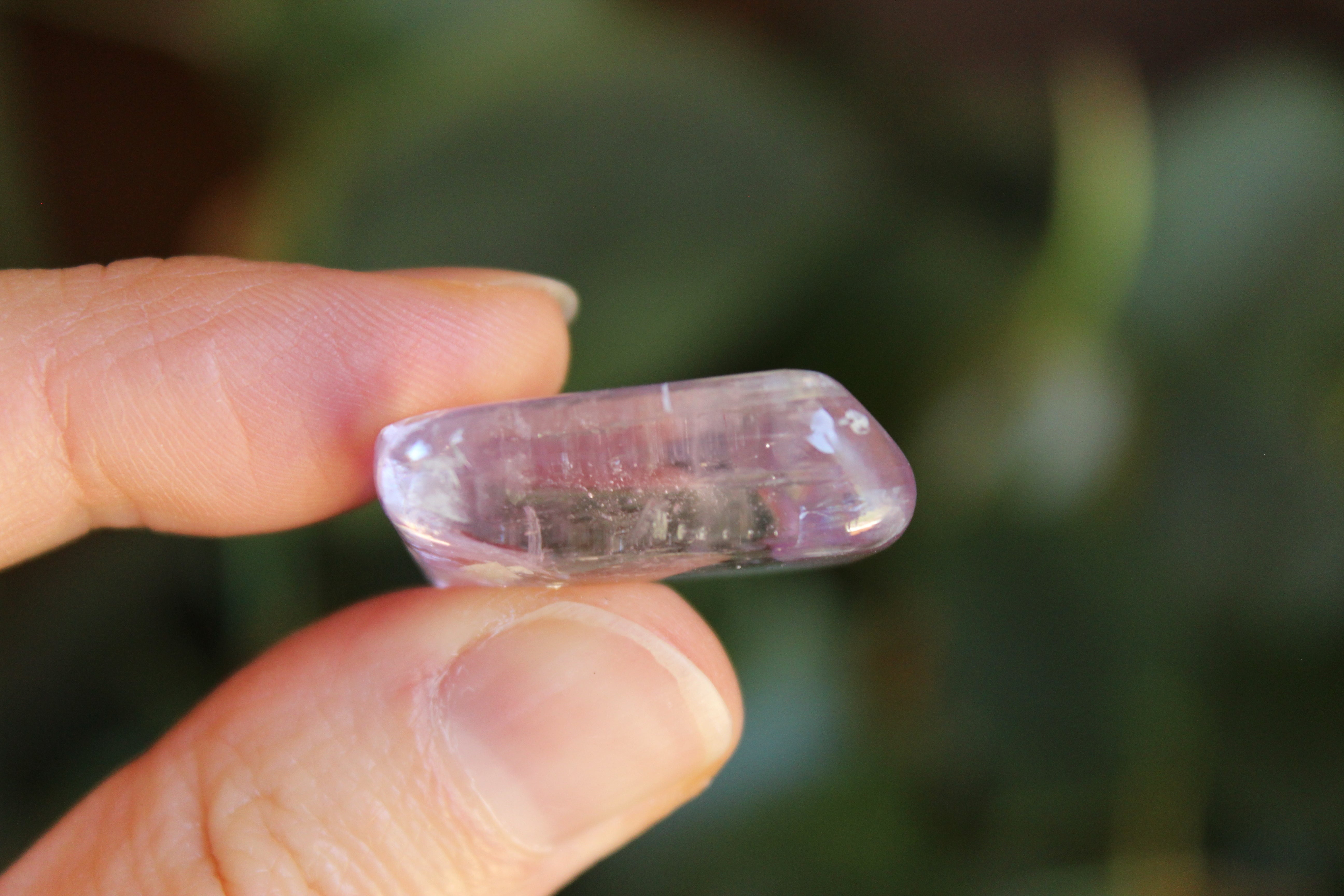Polished pink kunzite 14, new