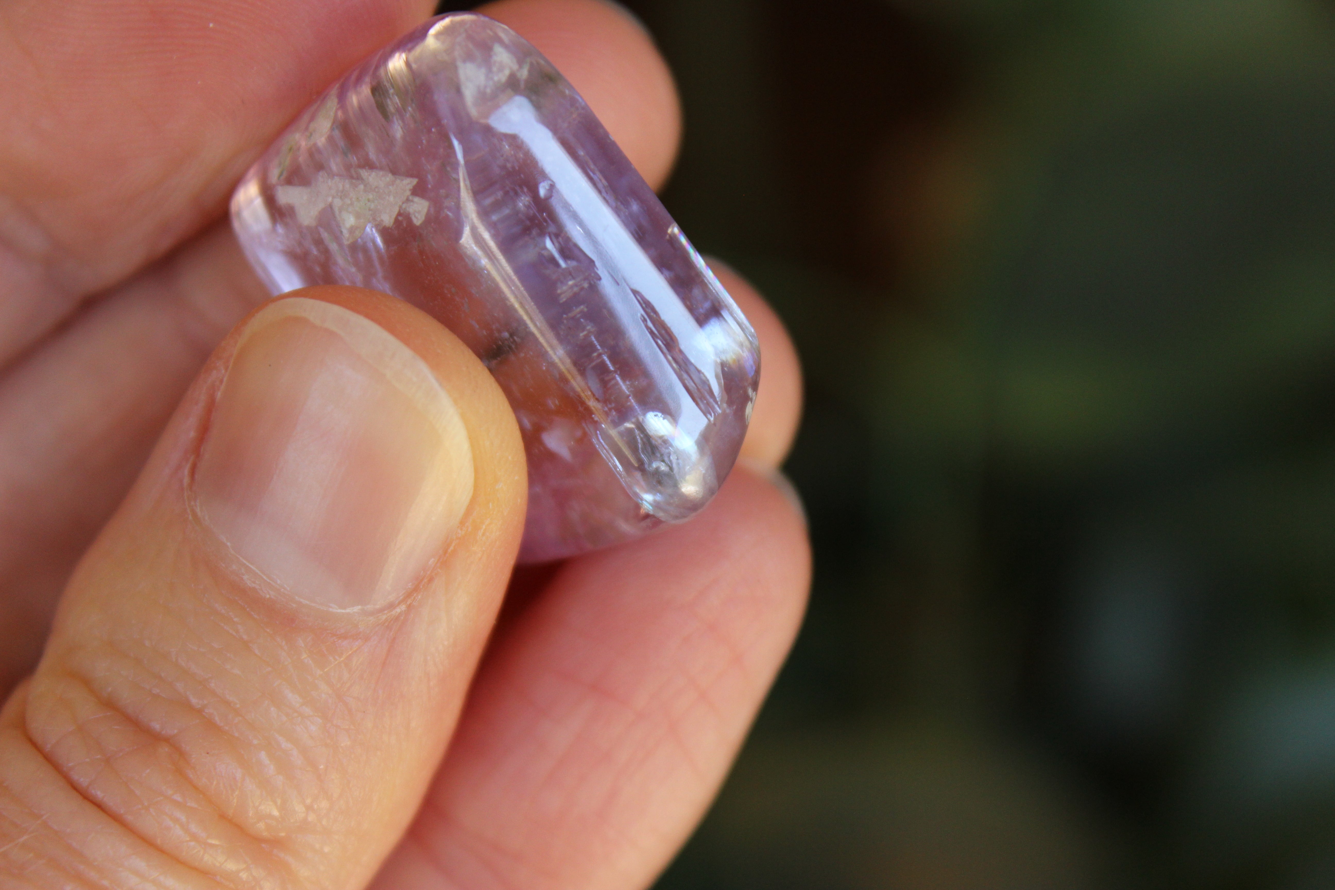 Polished pink kunzite 14, new