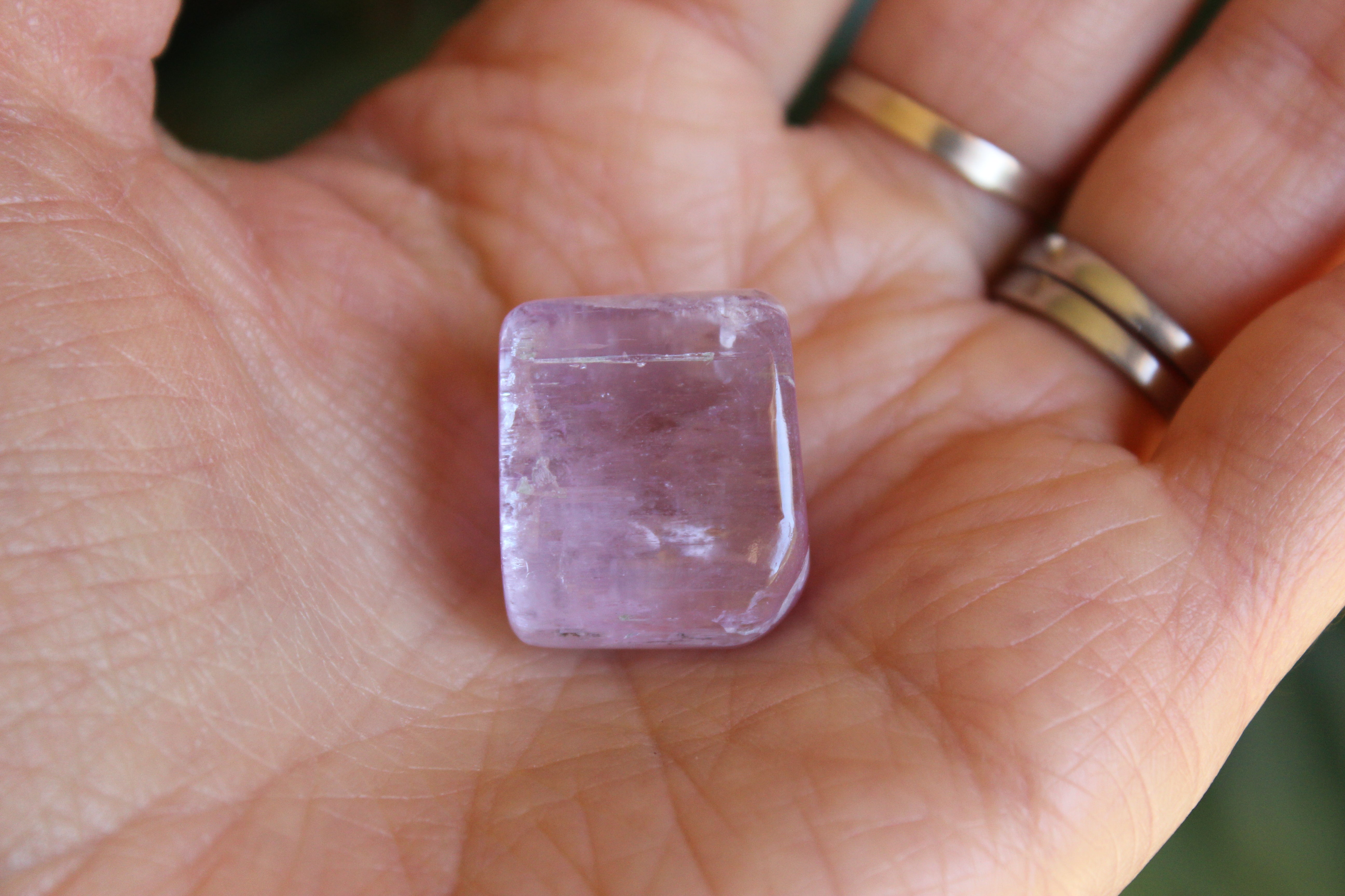 Polished pink kunzite 15, new