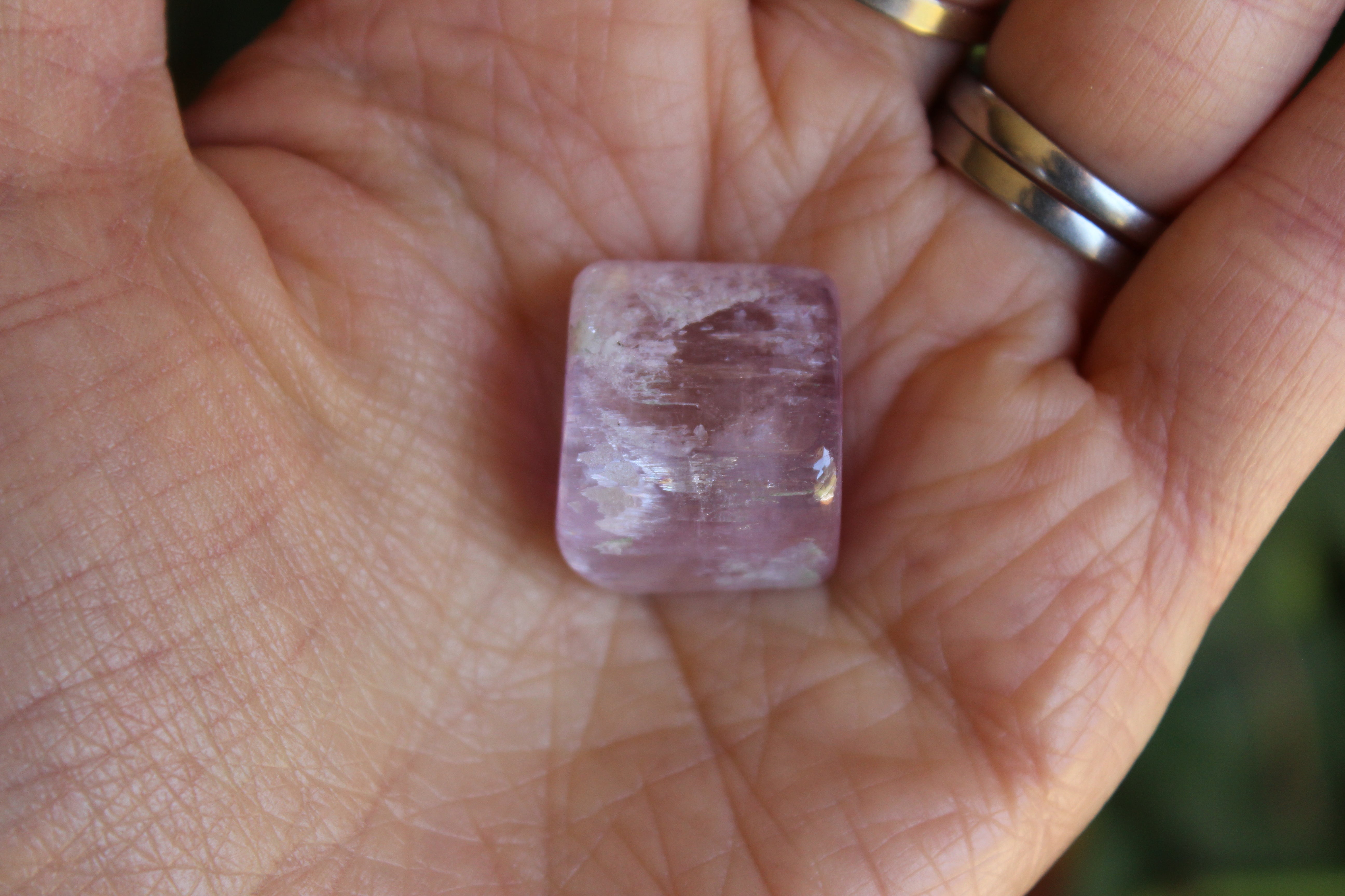 Polished pink kunzite 15, new