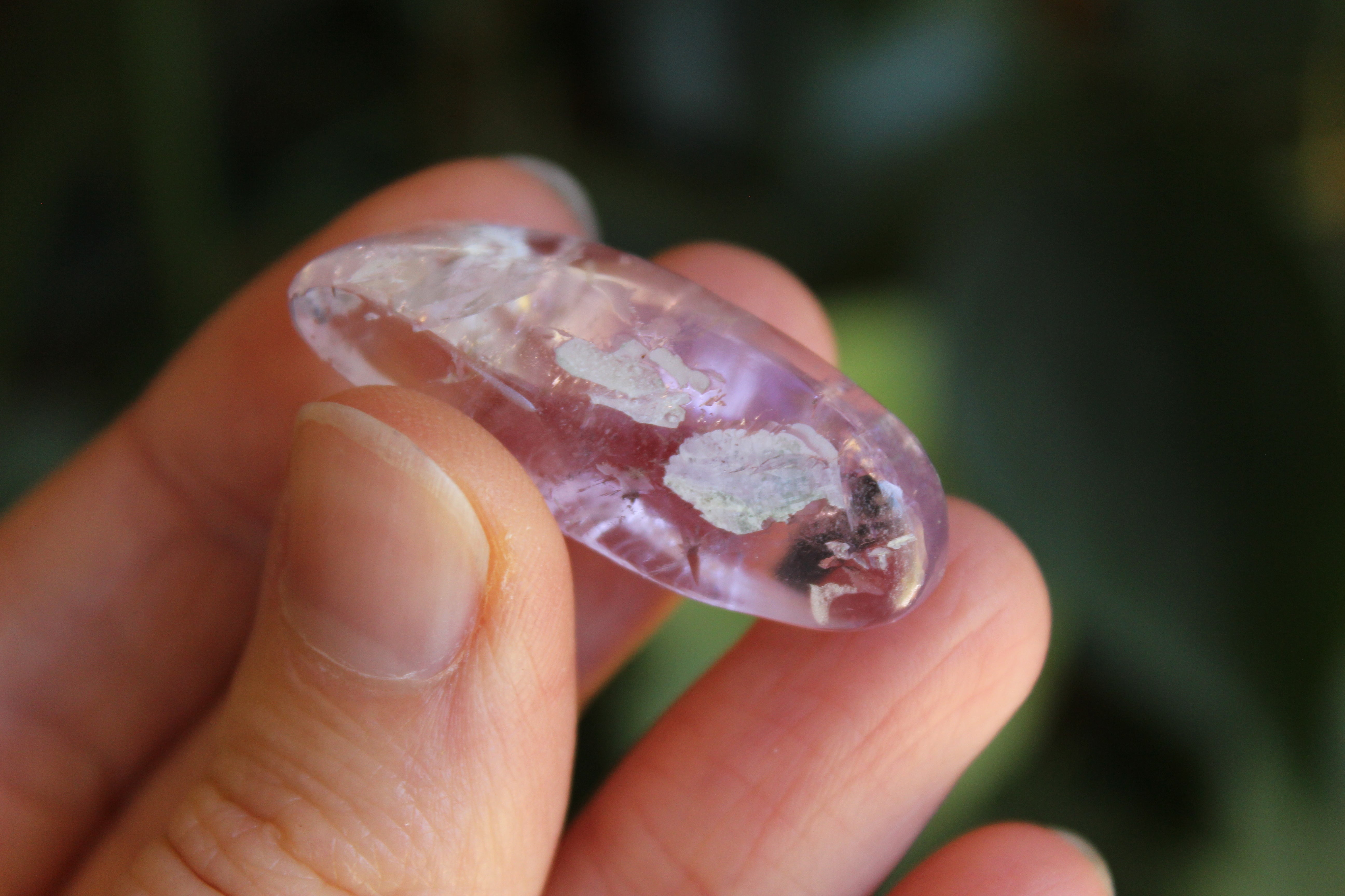 Polished pink kunzite 16, new