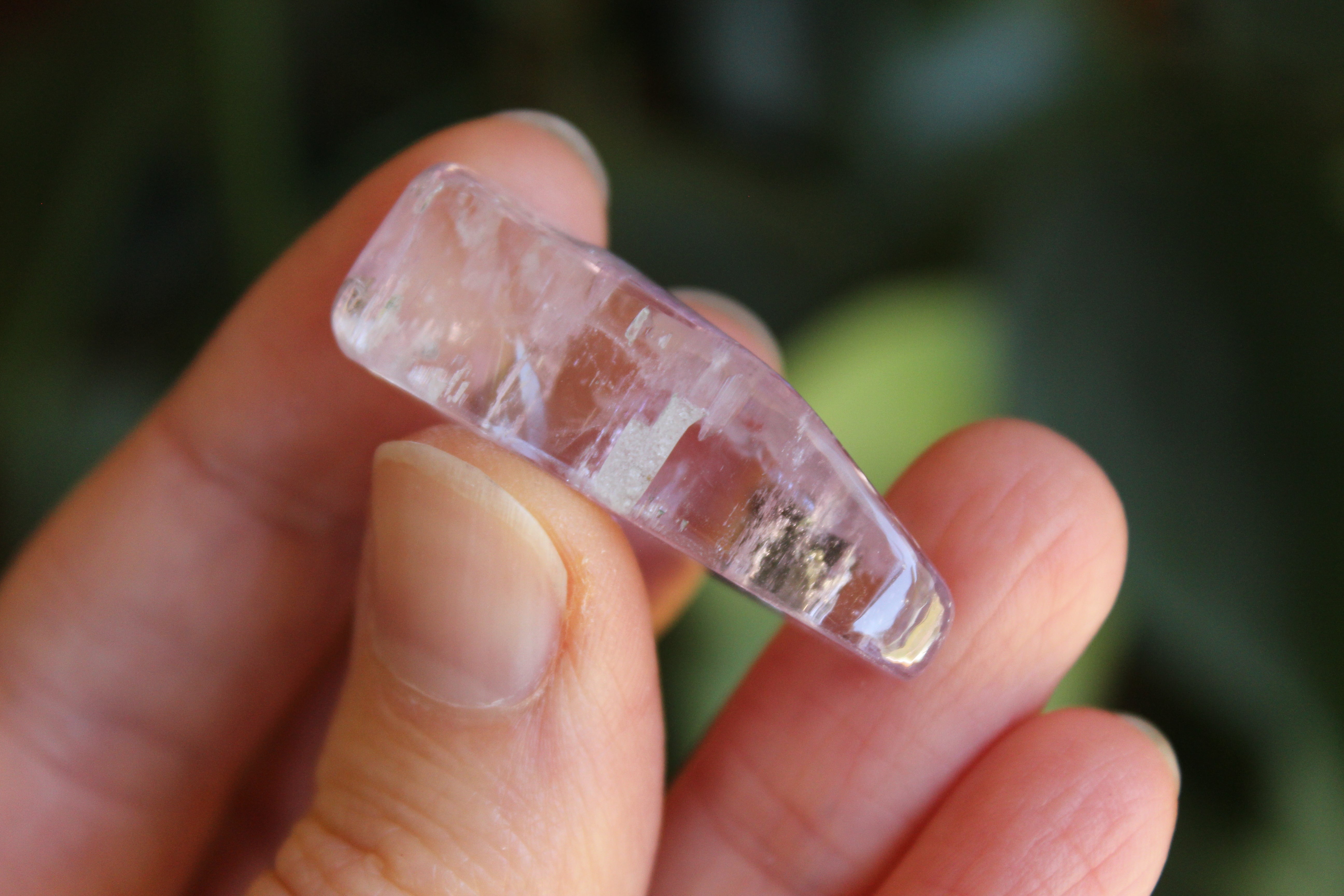 Polished pink kunzite 16, new