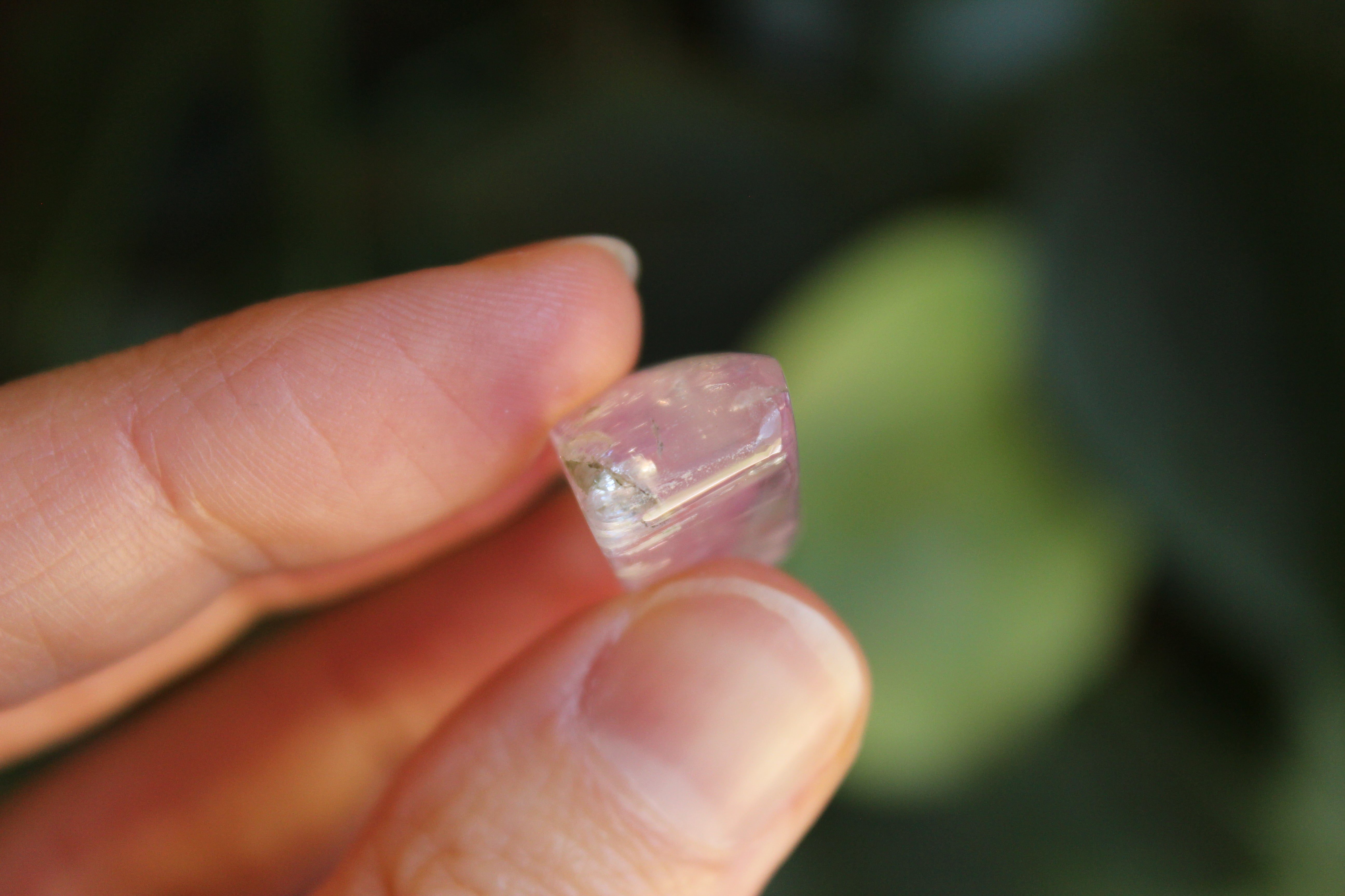 Polished pink kunzite 16, new