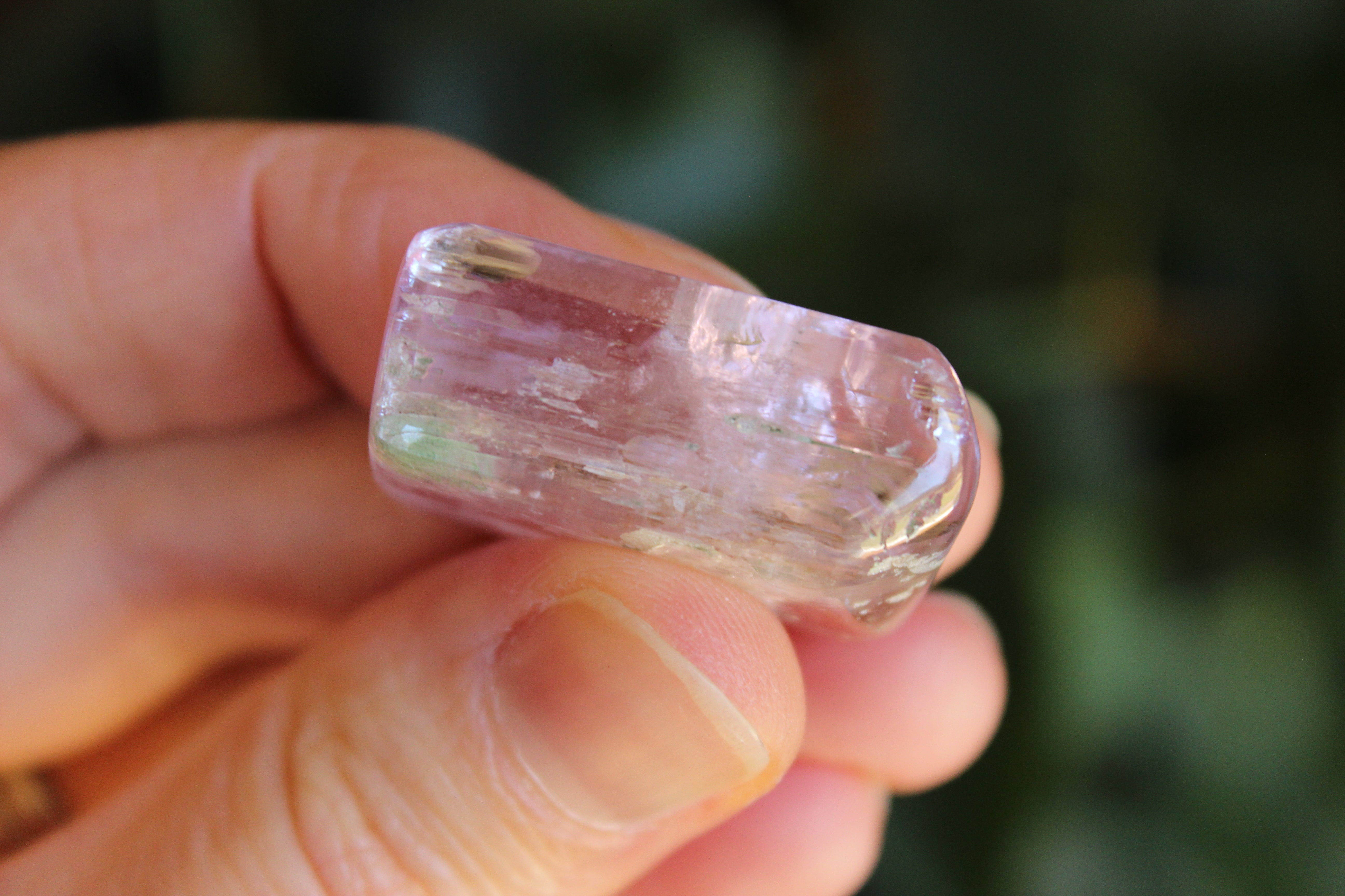 Polished pink kunzite 17, new