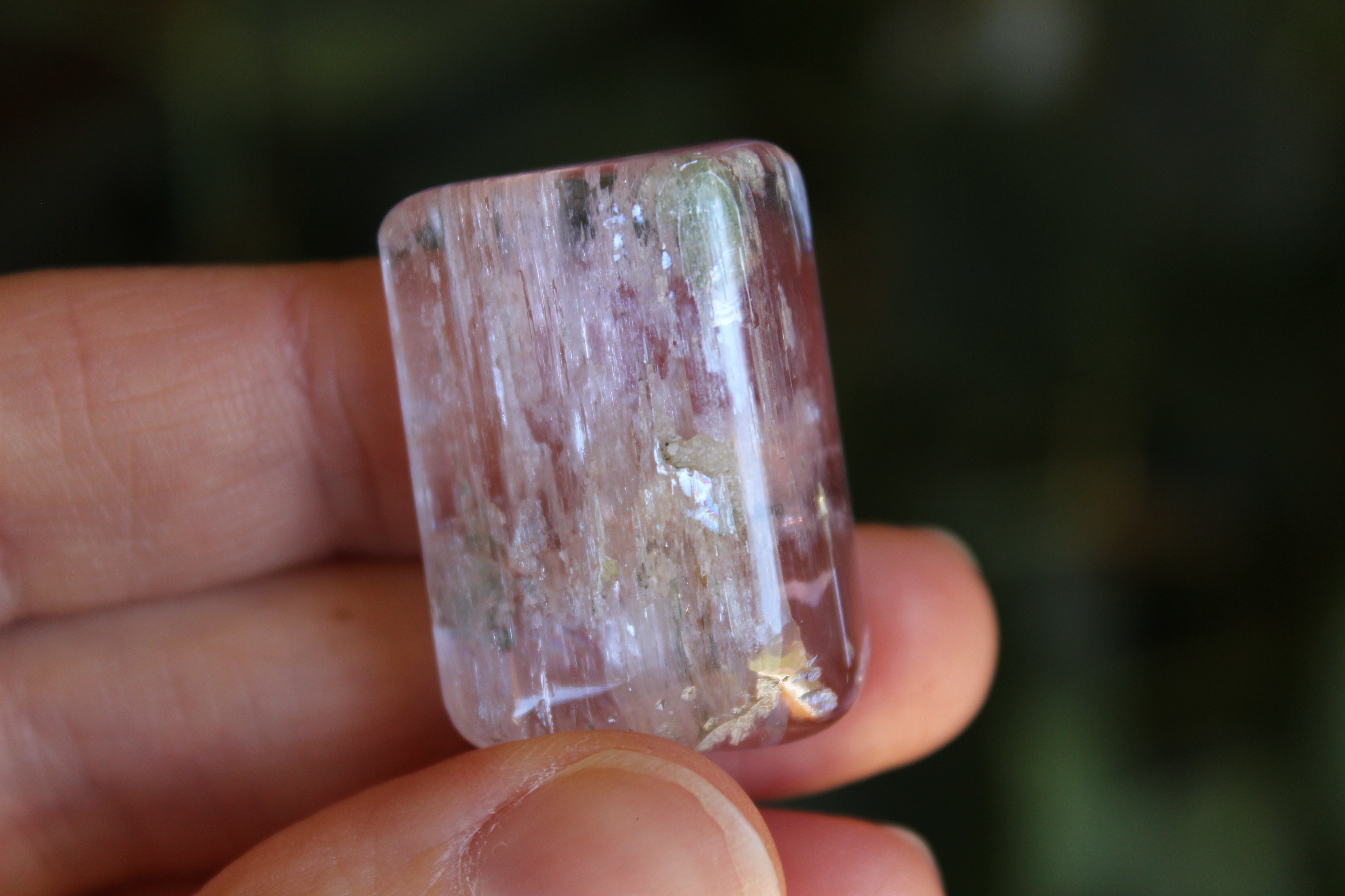 Polished pink kunzite 17, new