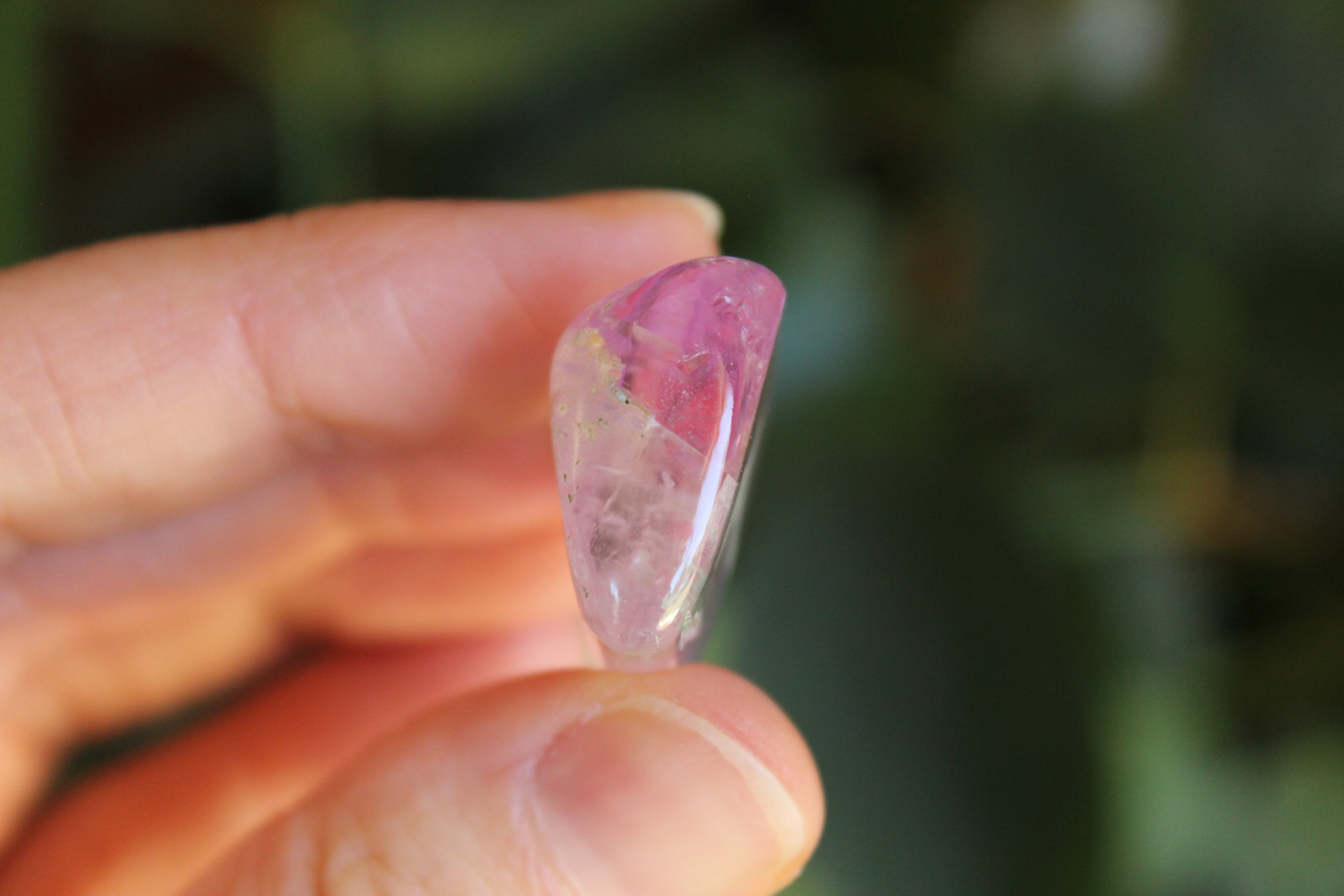 Polished pink kunzite 17, new