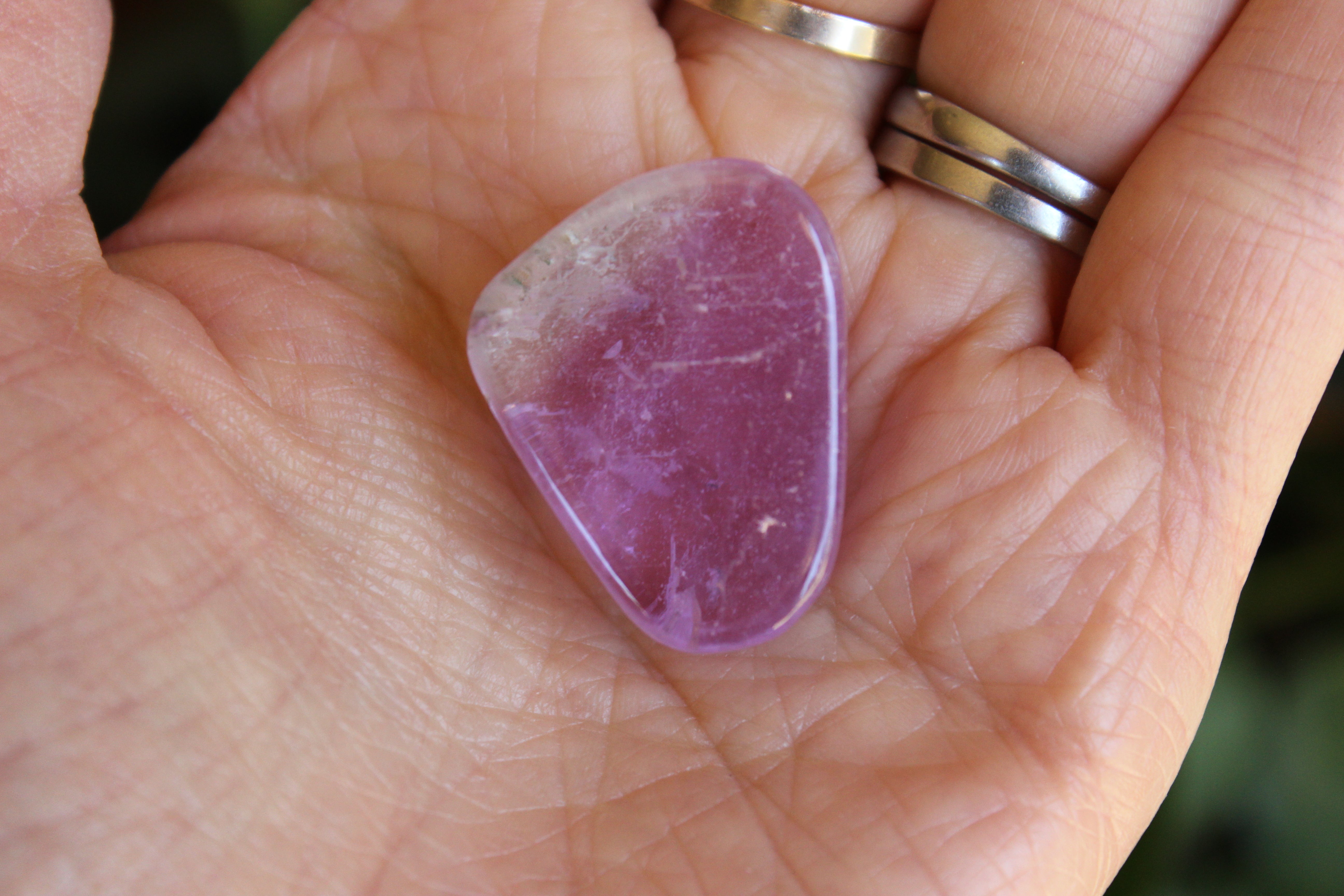 Polished pink kunzite 18, new