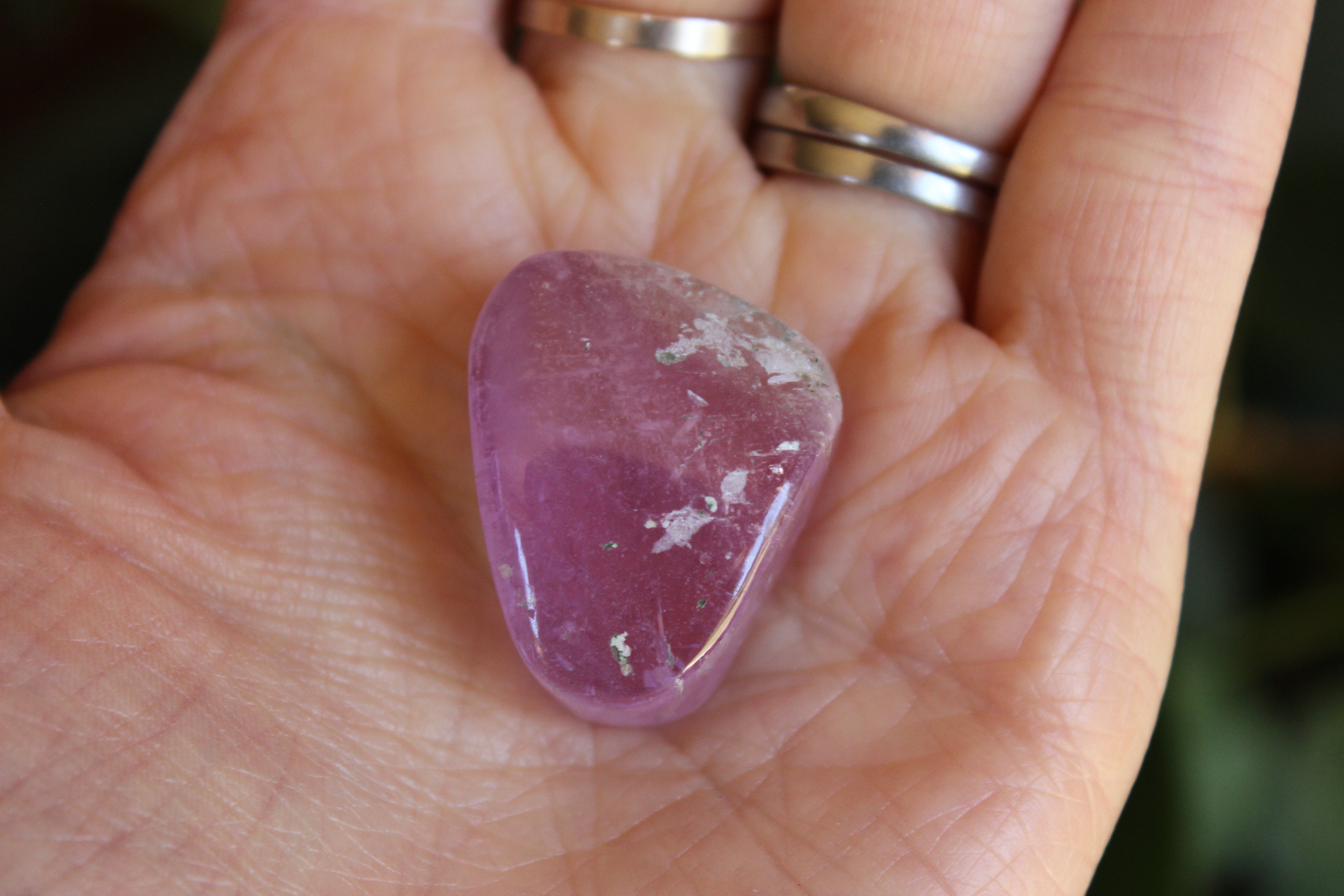 Polished pink kunzite 18, new