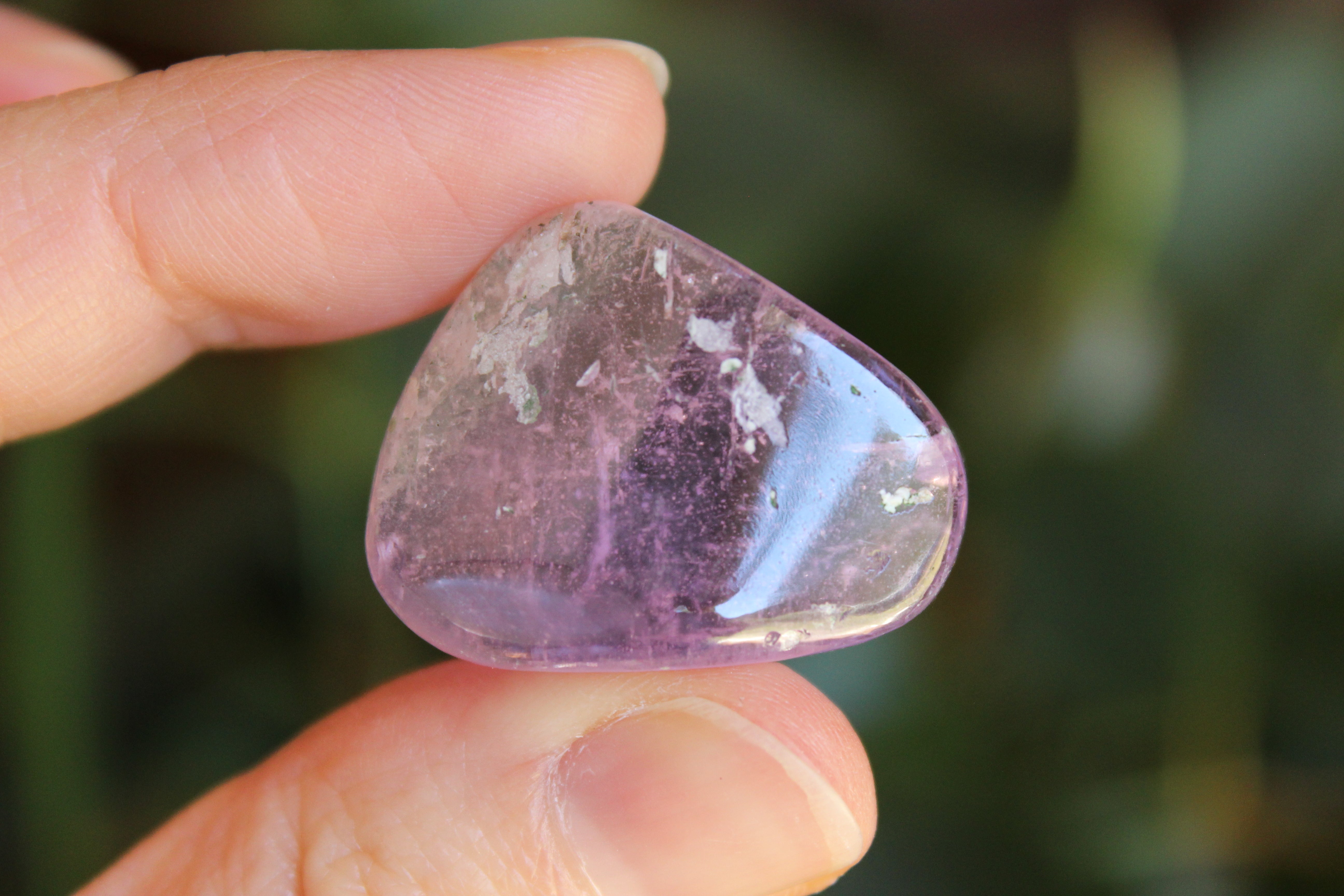 Polished pink kunzite 18, new