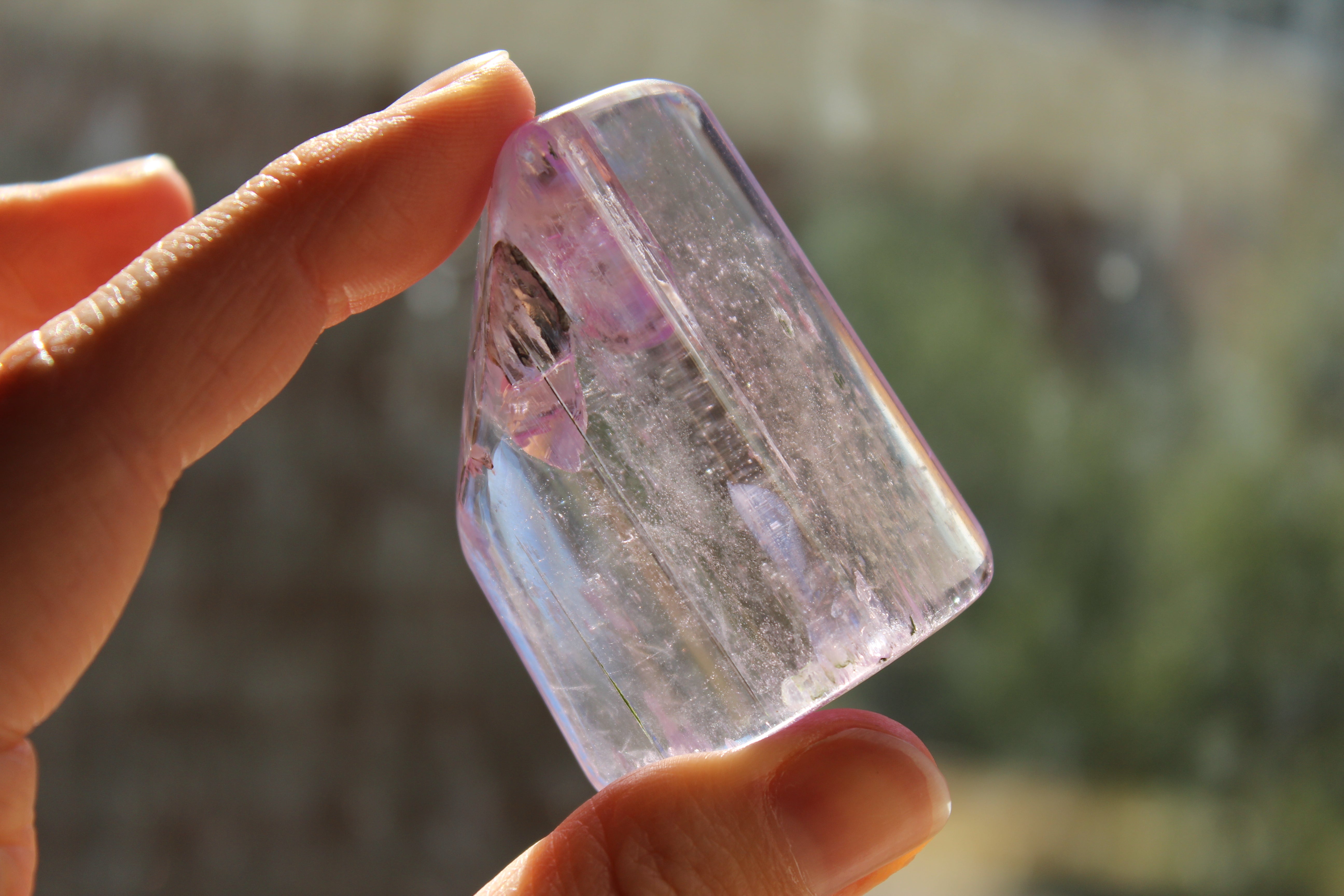 Polished pink kunzite 19, new