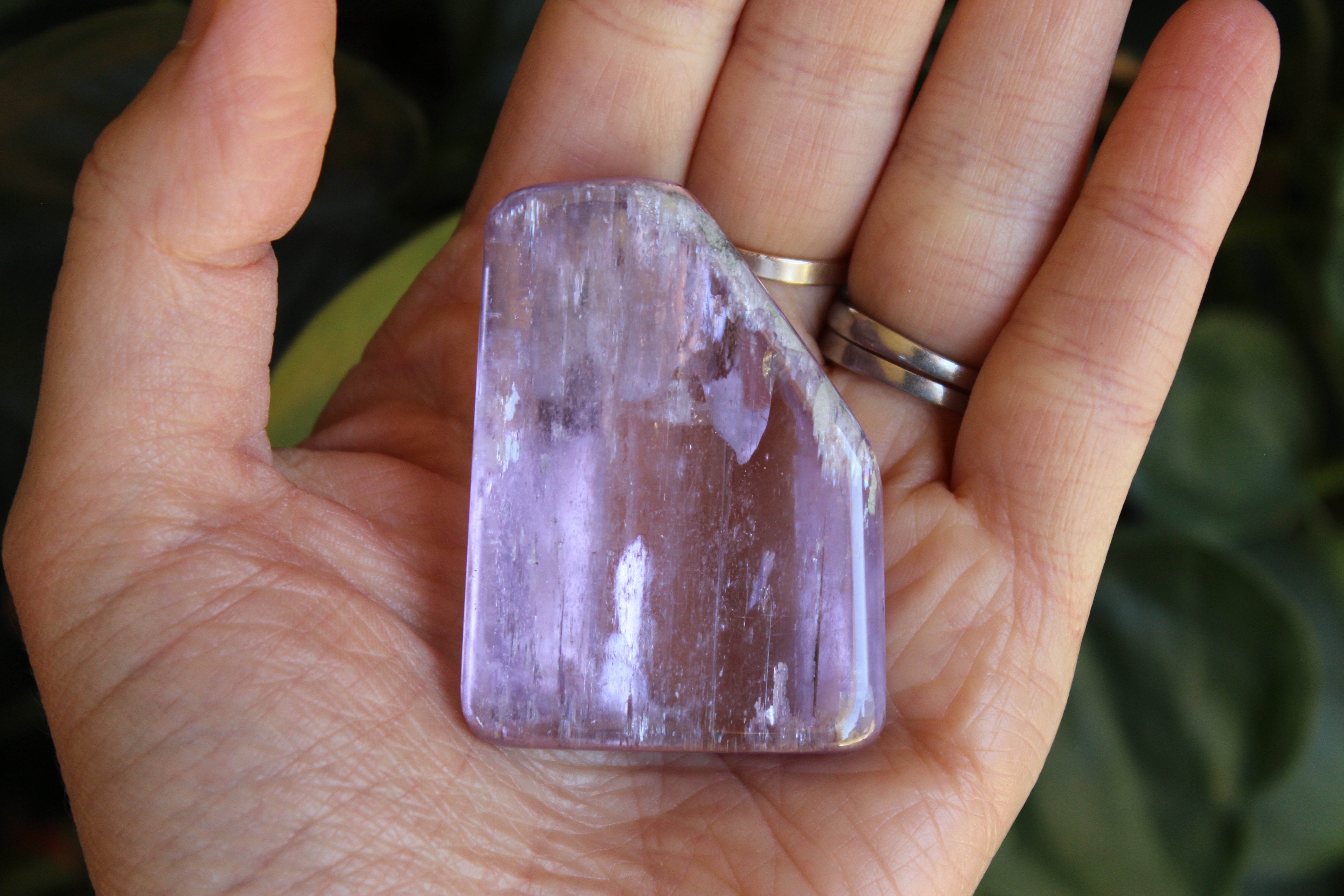 Polished pink kunzite 19, new
