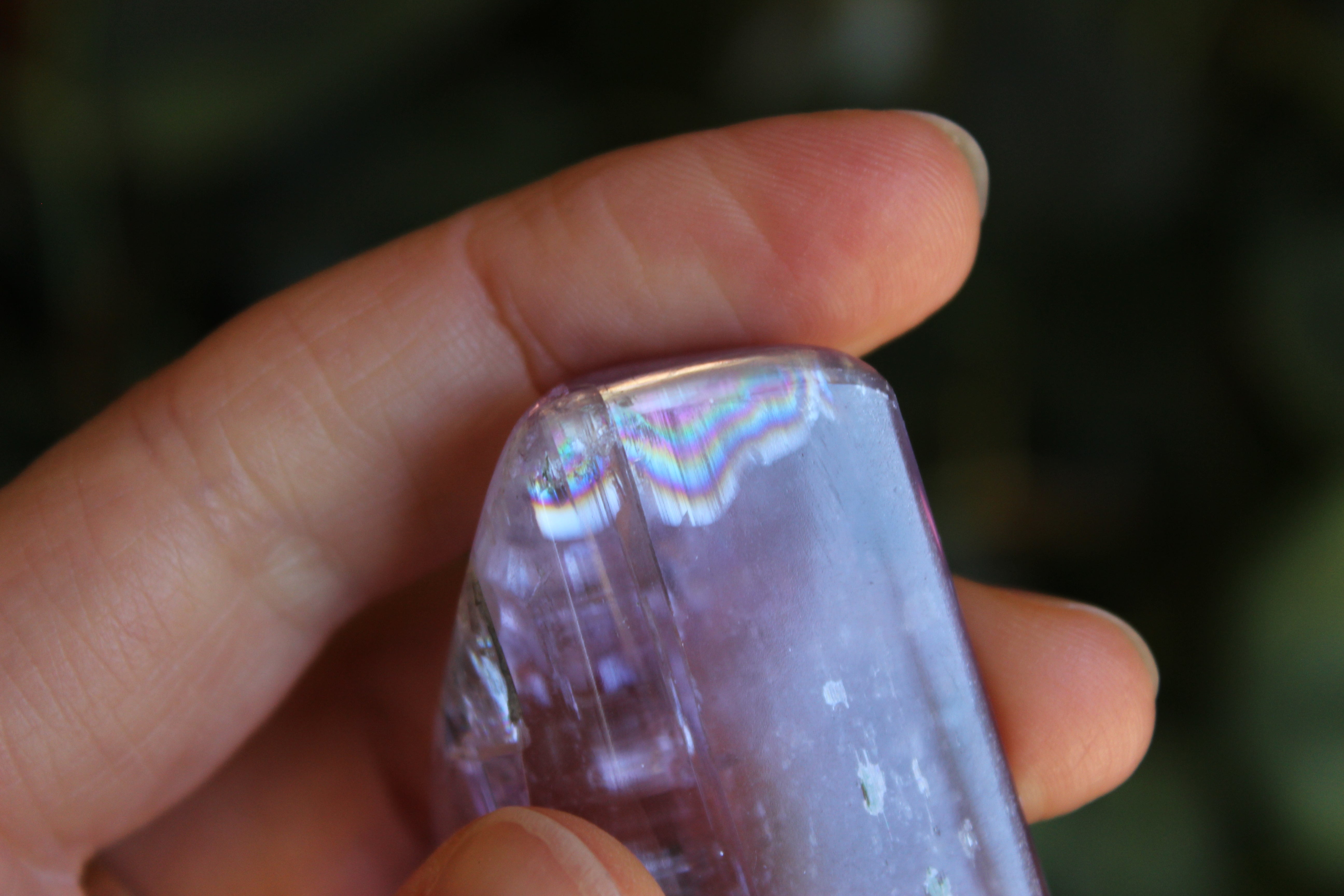 Polished pink kunzite 19, new