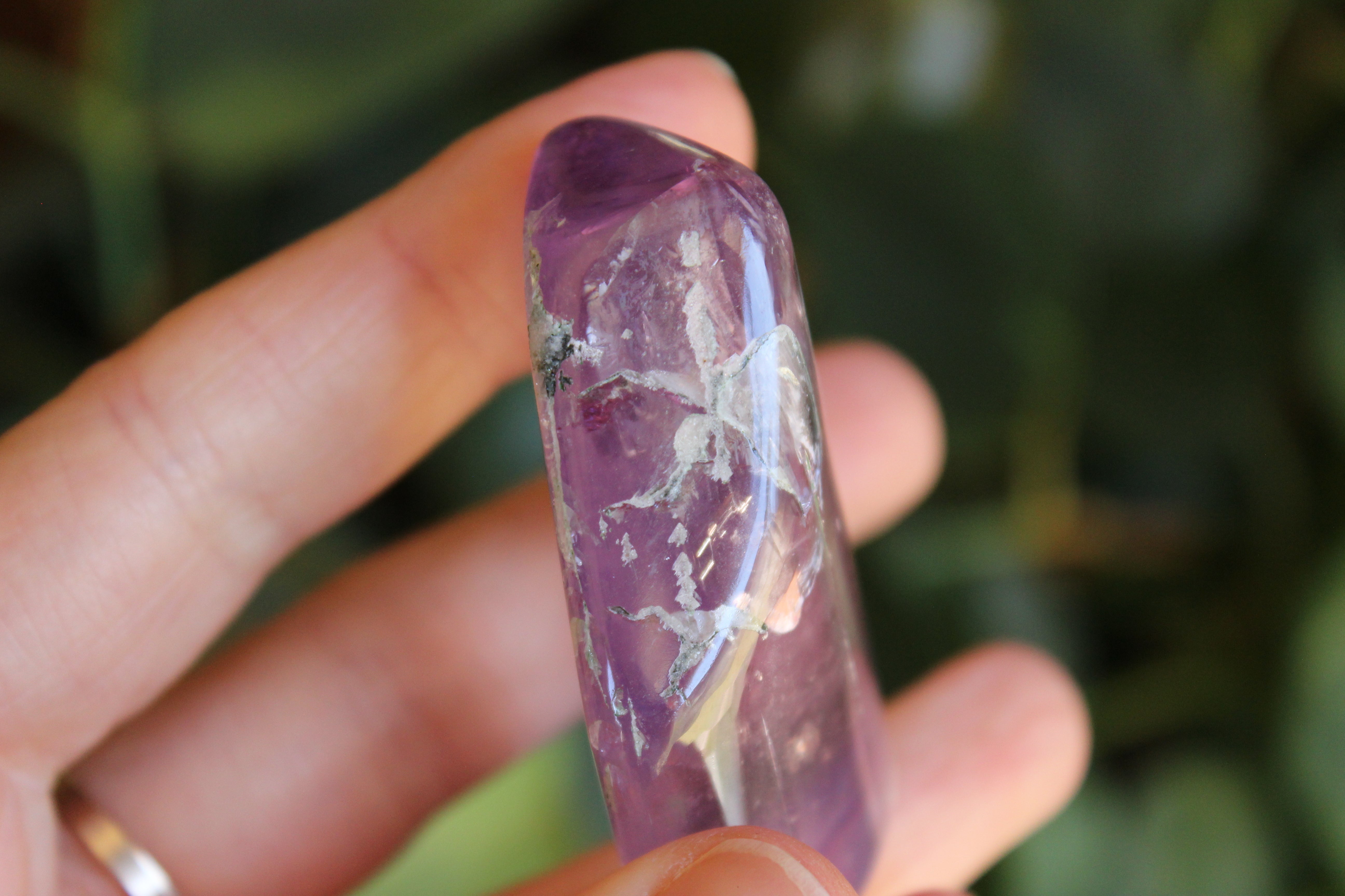 Polished pink kunzite 19, new