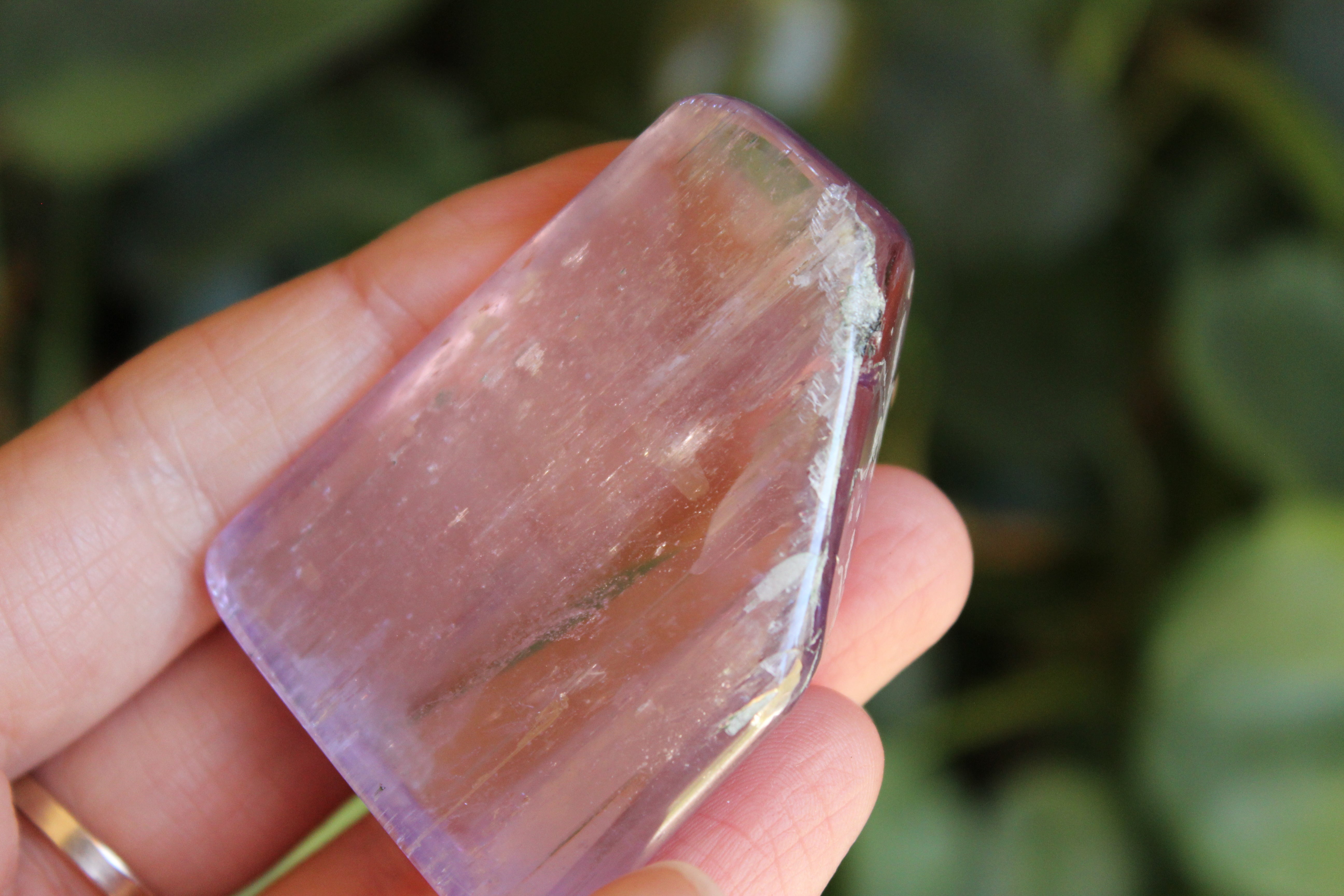 Polished pink kunzite 19, new