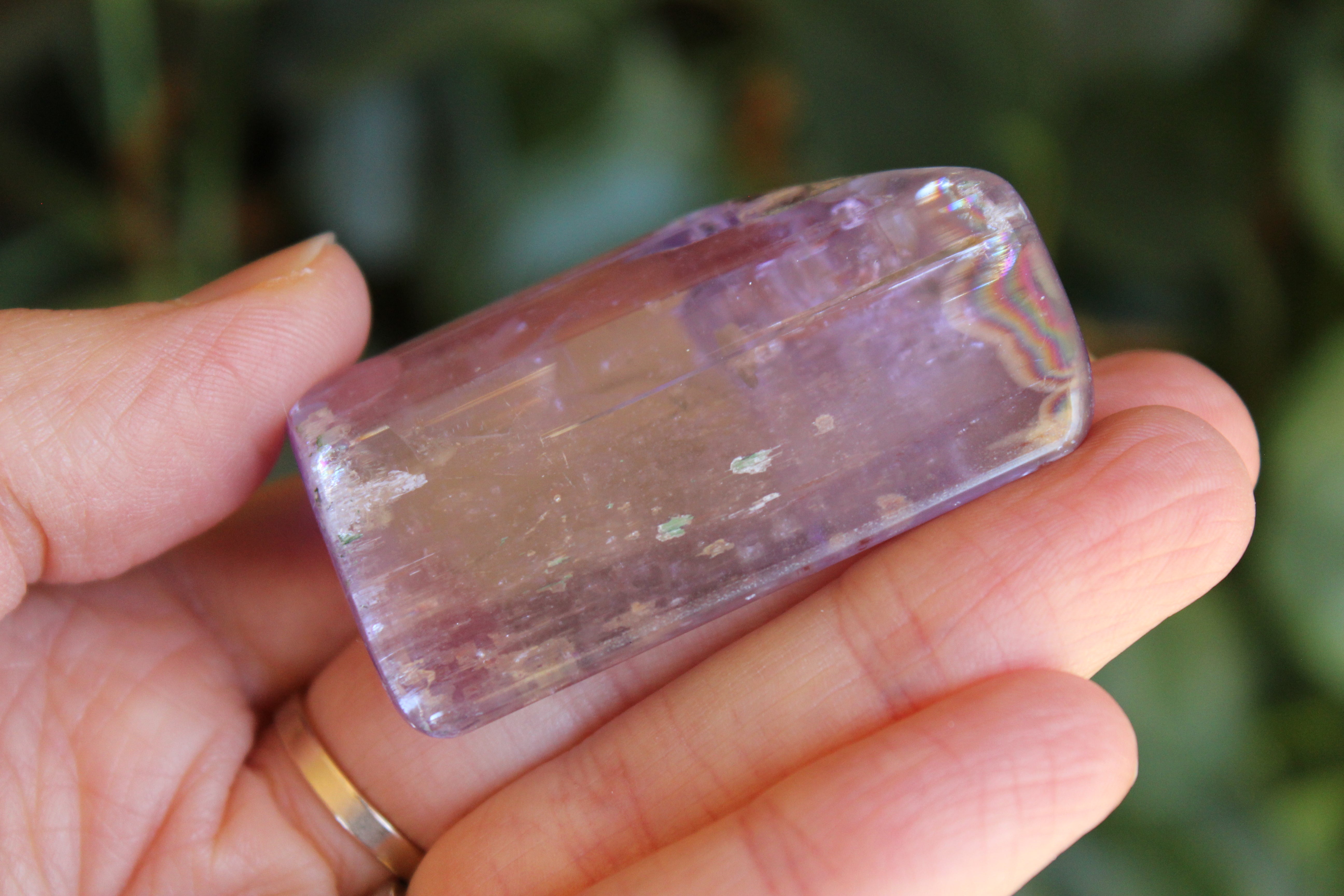 Polished pink kunzite 19, new
