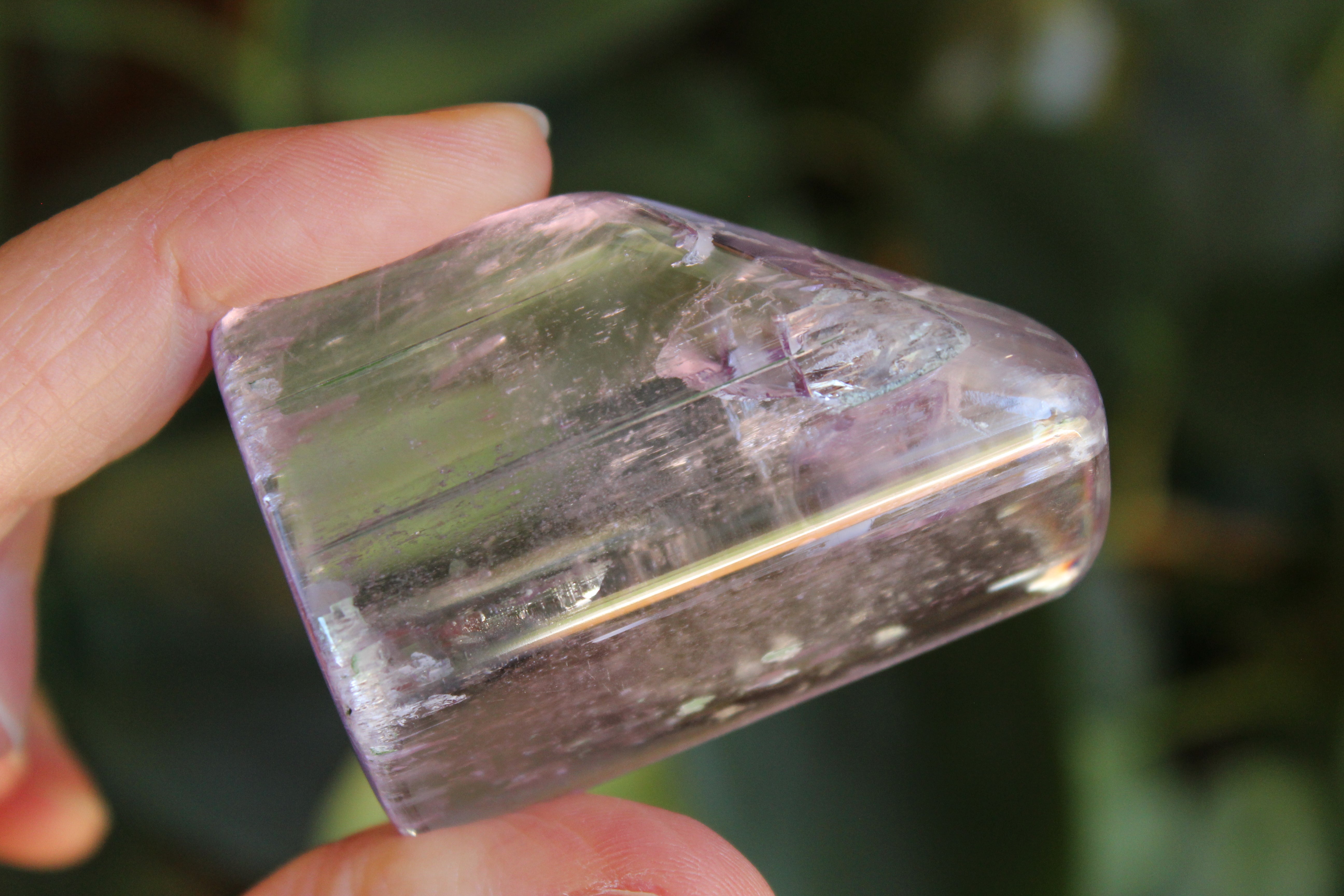 Polished pink kunzite 19, new