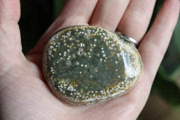 Old stock ocean jasper pocket stone OS1