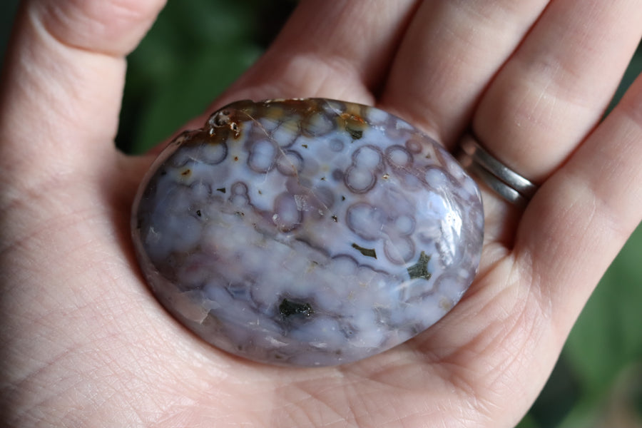 Old stock ocean jasper pocket stone OS5