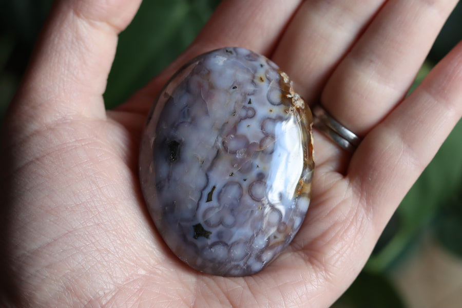 Old stock ocean jasper pocket stone OS5