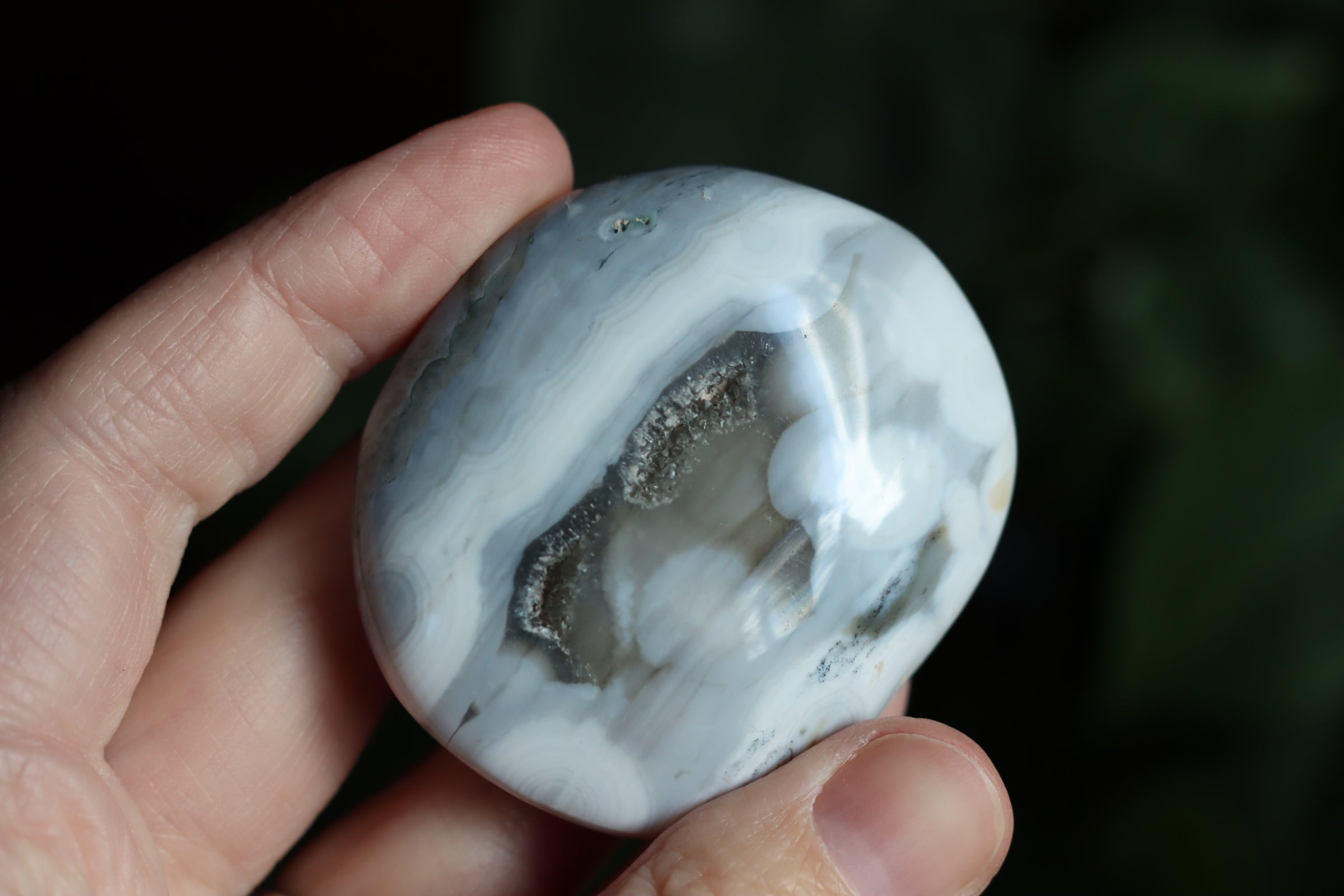 Old stock ocean jasper pocket stone OS6