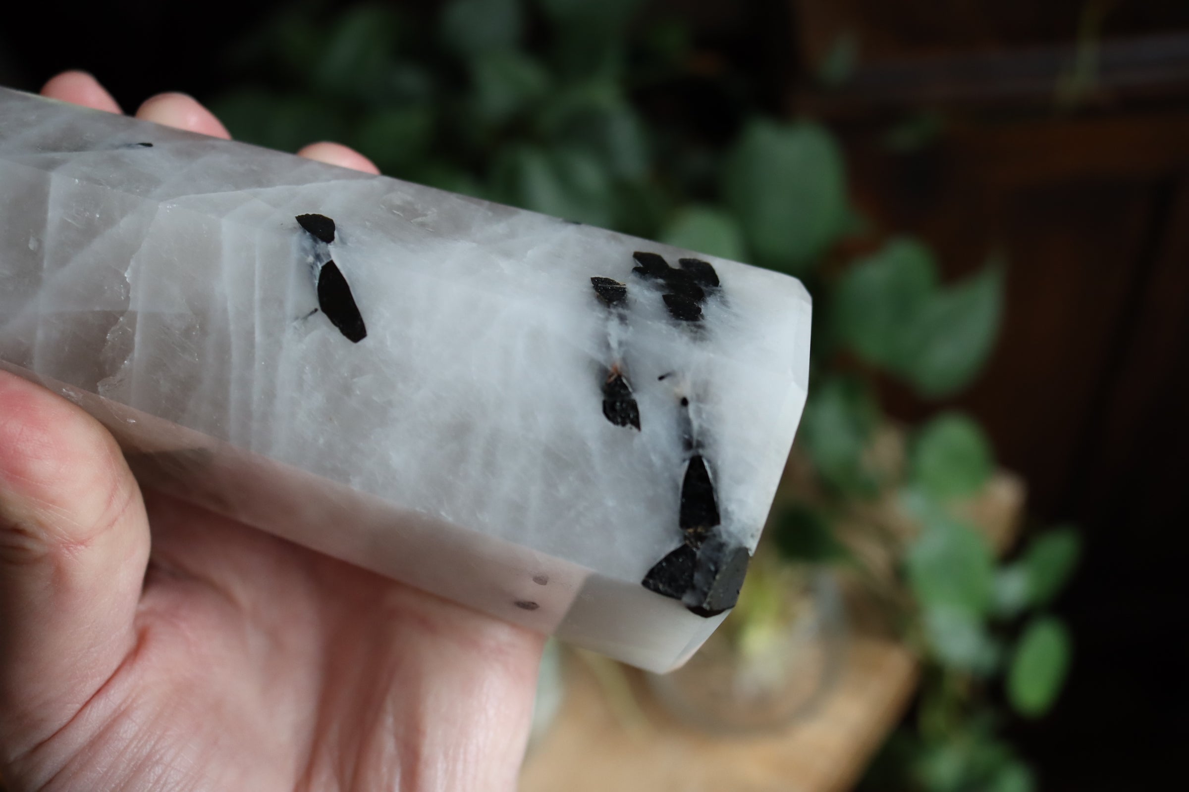 Black tourmaline in quartz tower 3